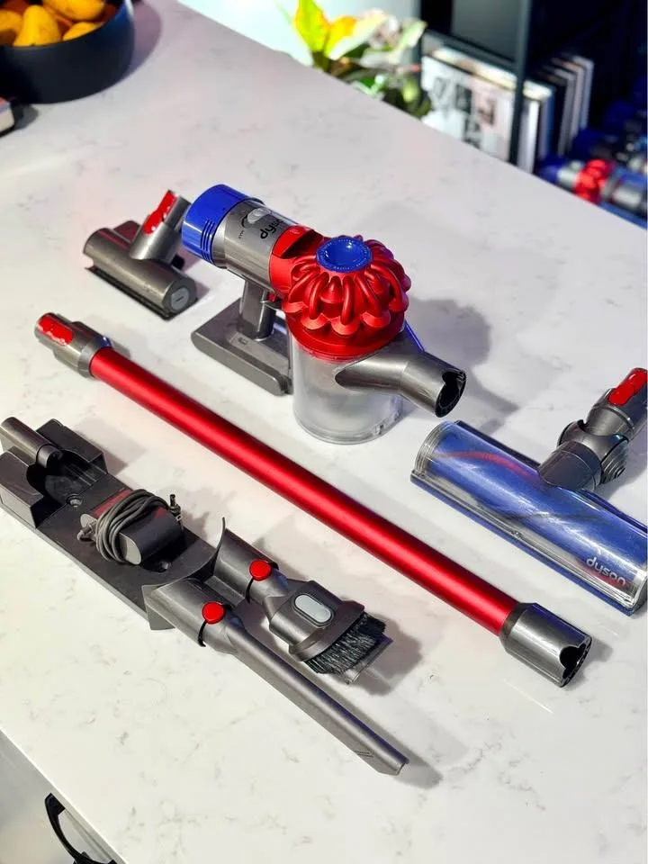 Dyson v8 RED. Full set! thumbnail