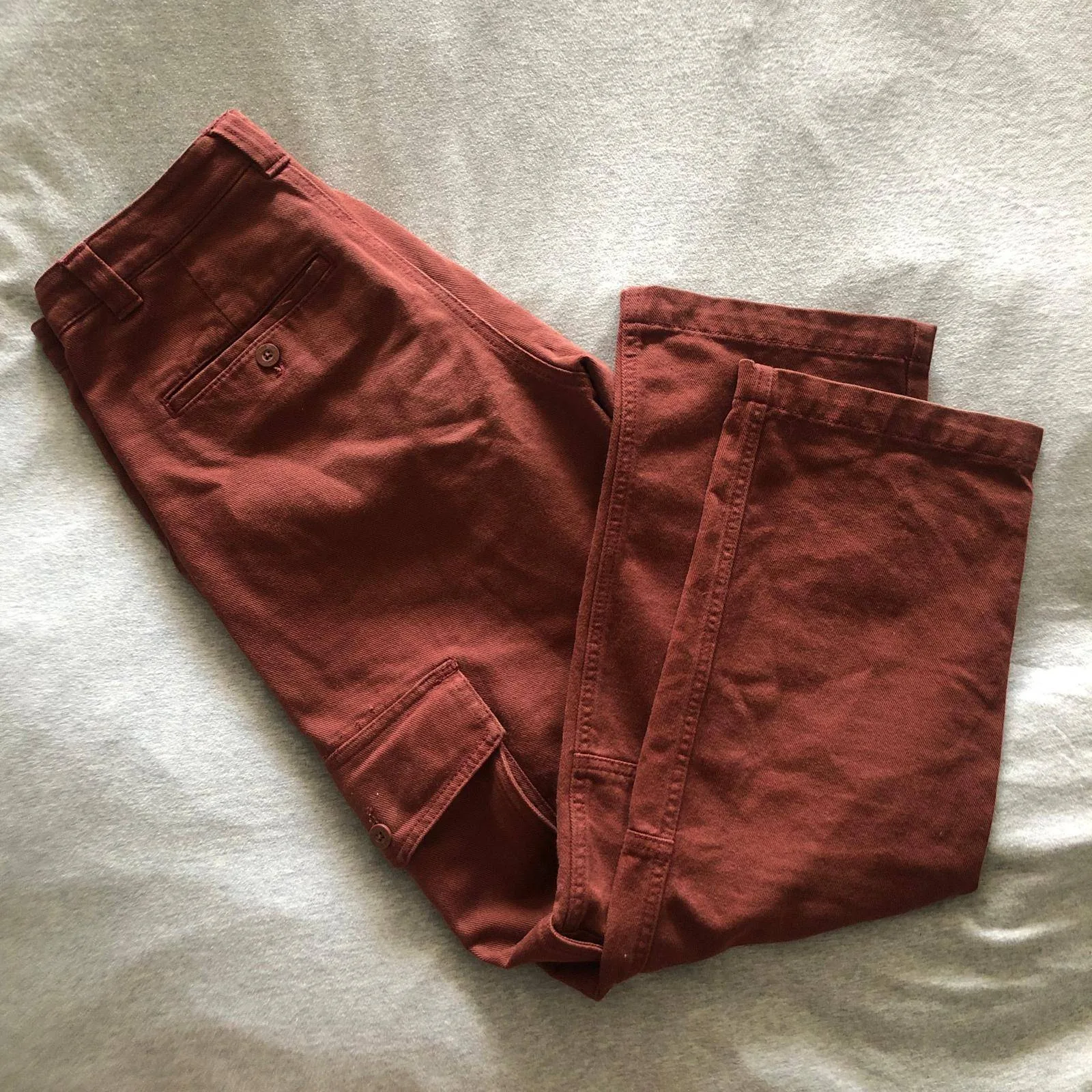 TNA Aritzia Women's Cargo Pants -Maroon/Burgundy -Size 2 (Small) thumbnail
