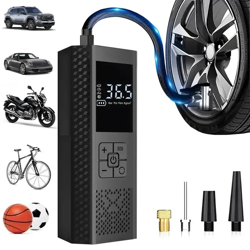 Portable Air Compressor, Tire Inflator, Charger, 150PSI thumbnail