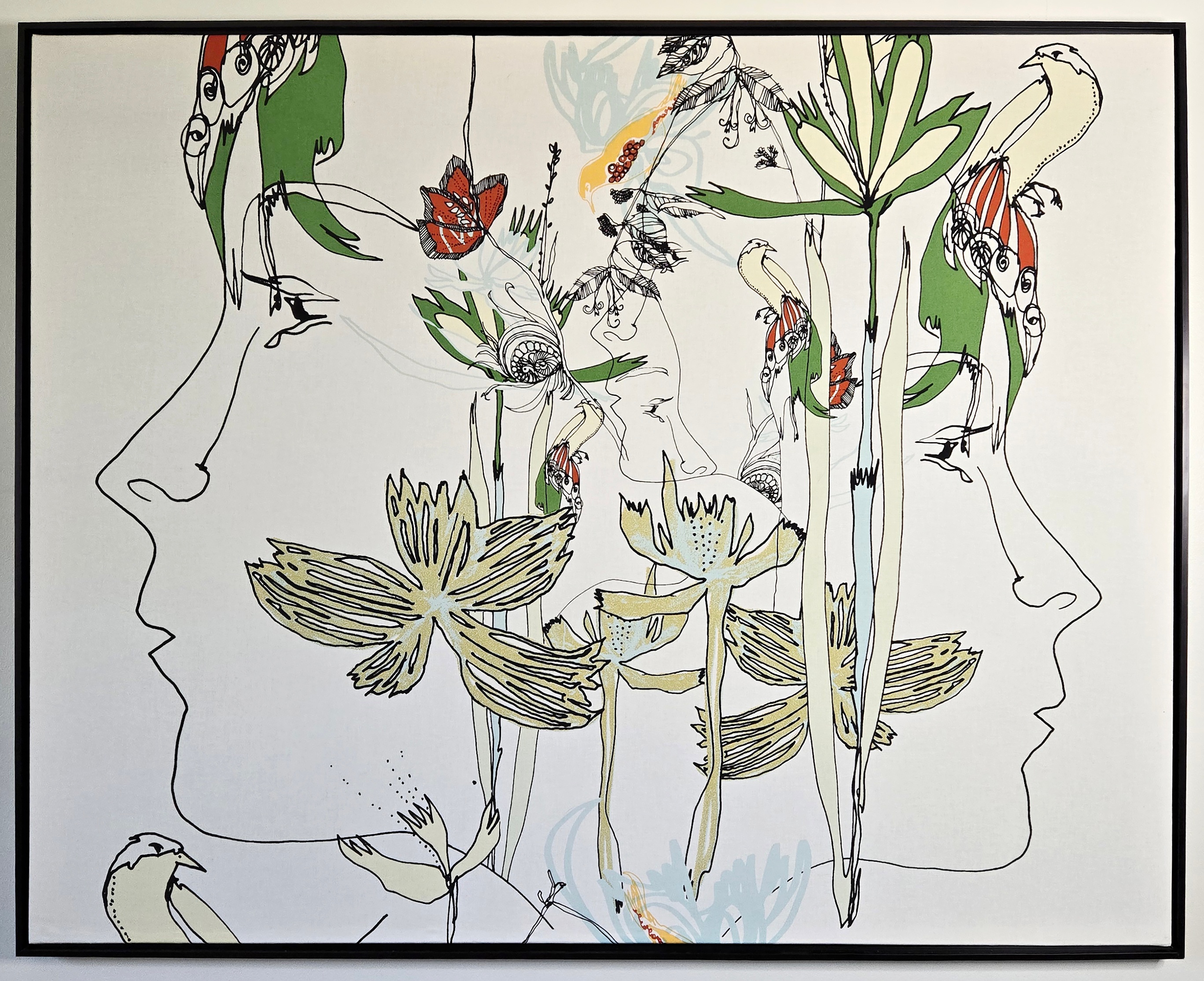 Framed Fabric Wall Art by Marimekko