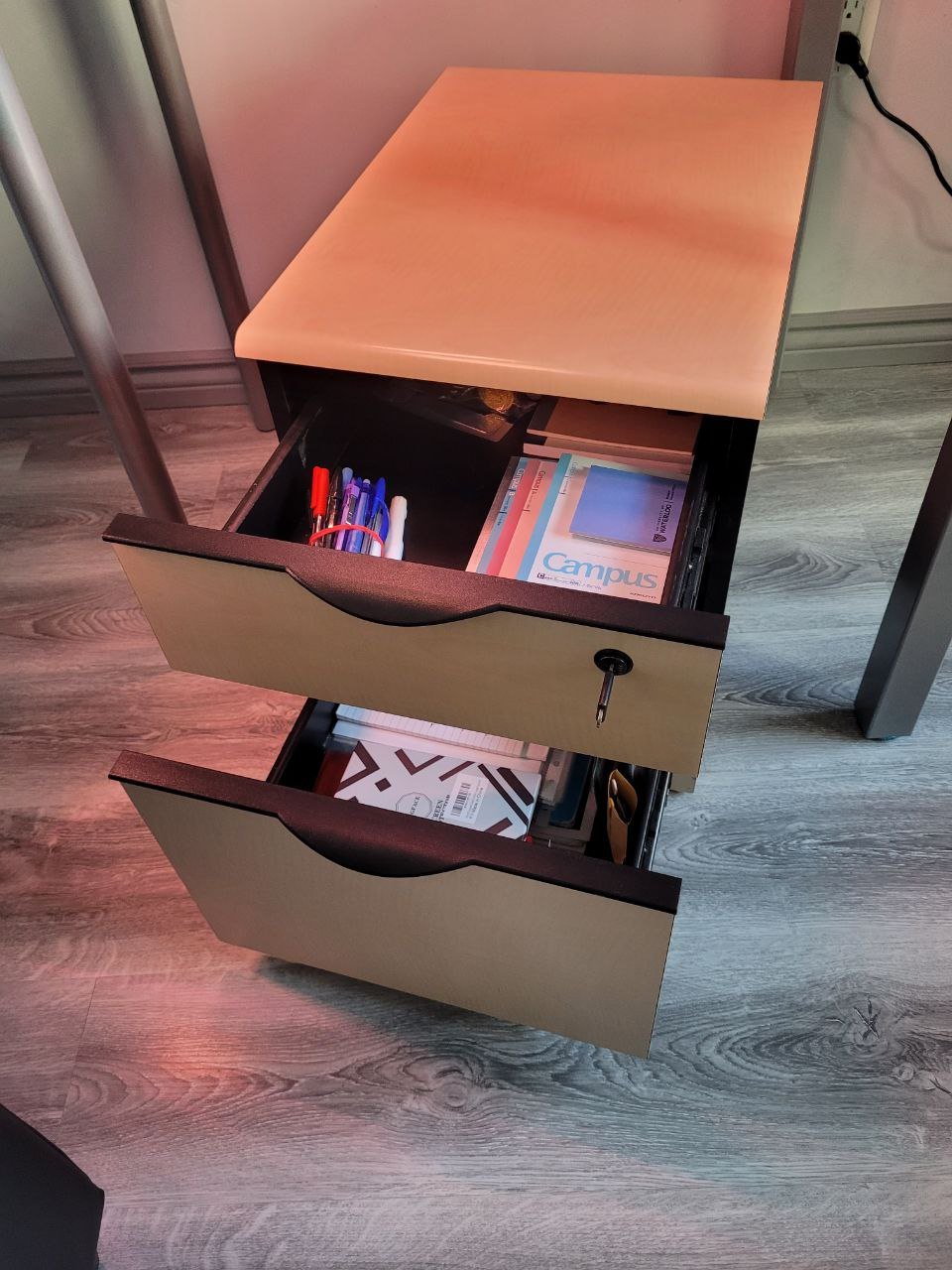 2-Drawer Filing Cabinet / File Drawer / Storage Organizer - photo 4