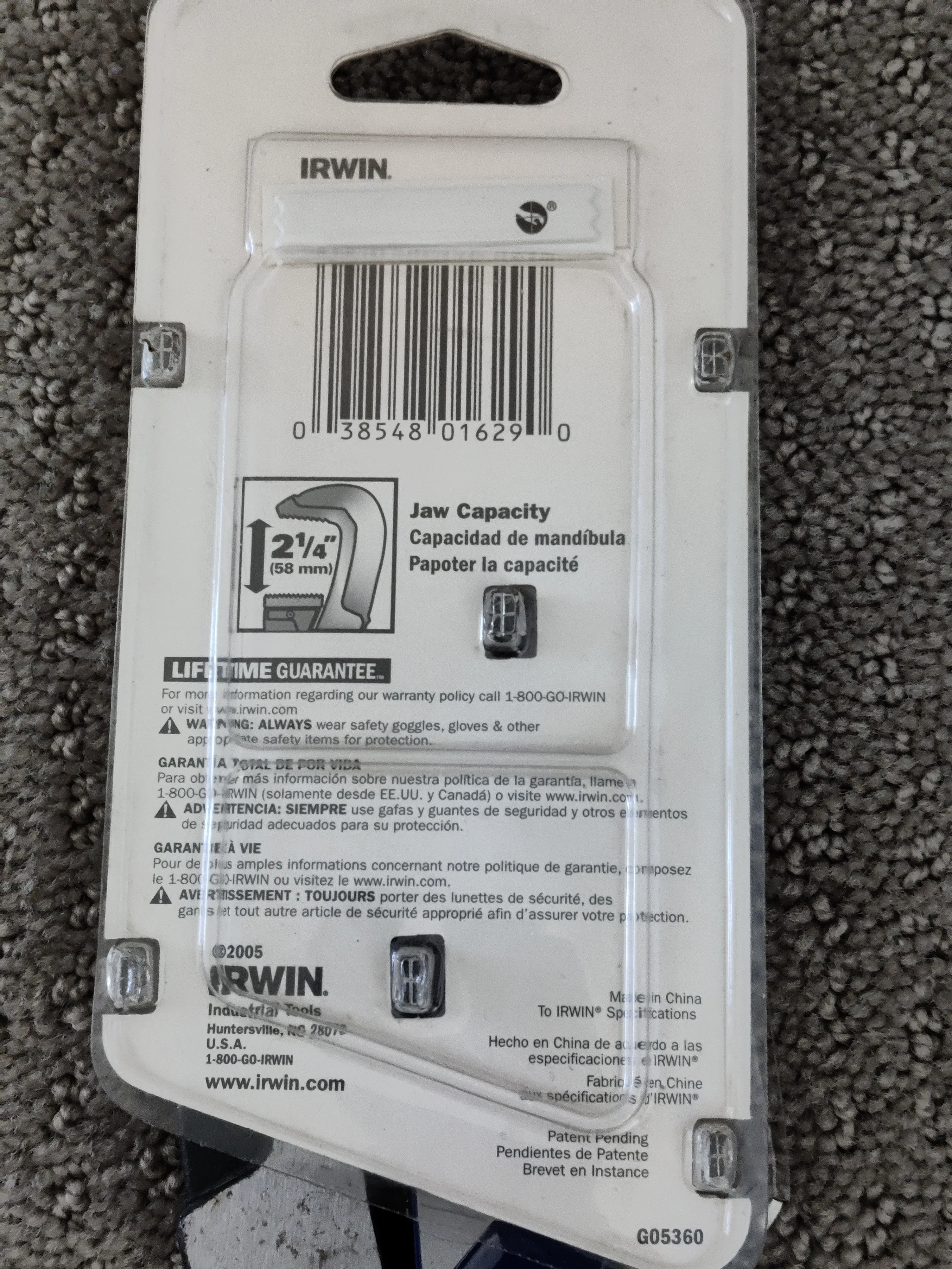Irwin Vise-Grip - Quick Adjusting Pipe Wrench up to 1-1/2" Pipe image indicator(5)