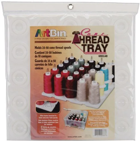 ArtBin Super Satchel Thread Tray, 25-50 Spool Organizer, White thumbnail
