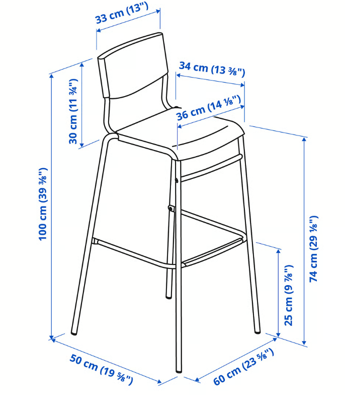 Ikea Bar Stool (set of 4) - photo 3