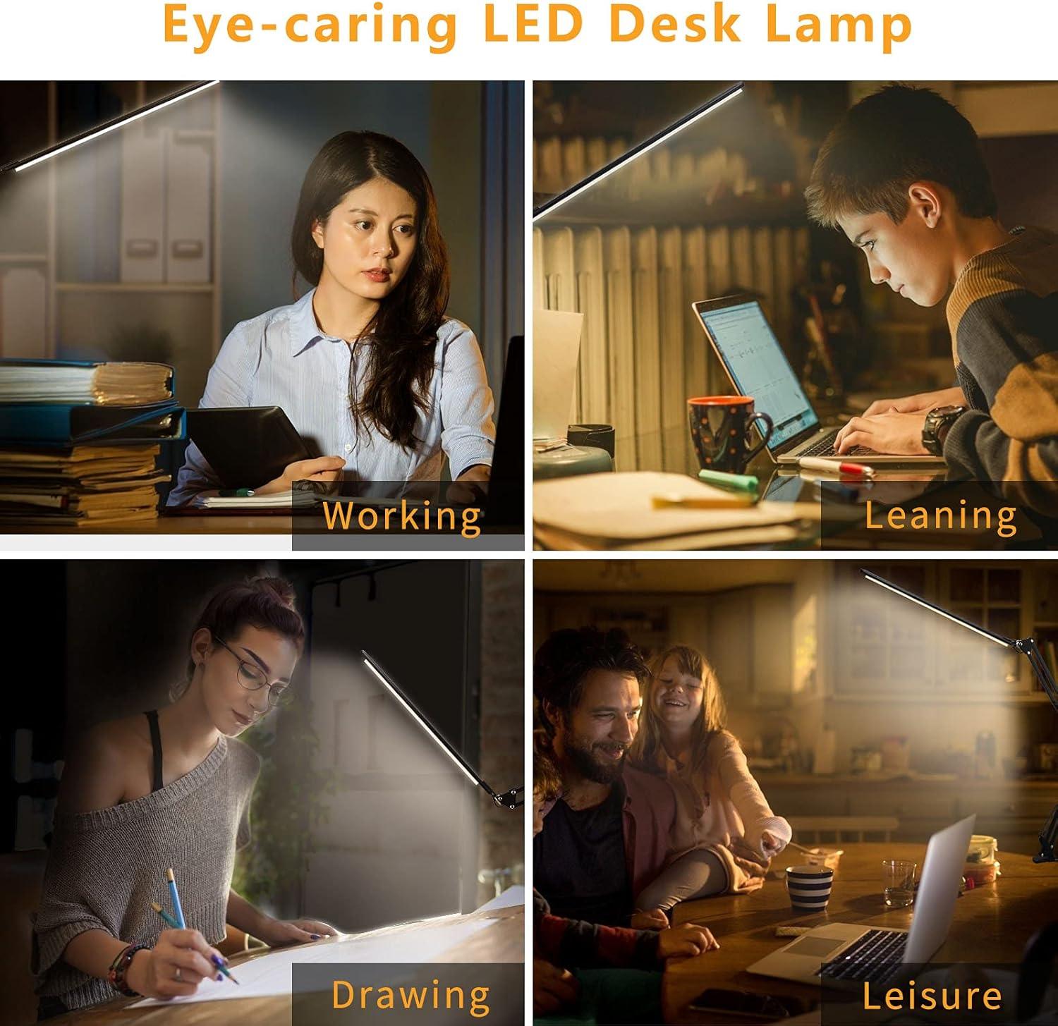 LED Desk Lamp with Adjustable Swing Arm - Excellent condition! - photo 3