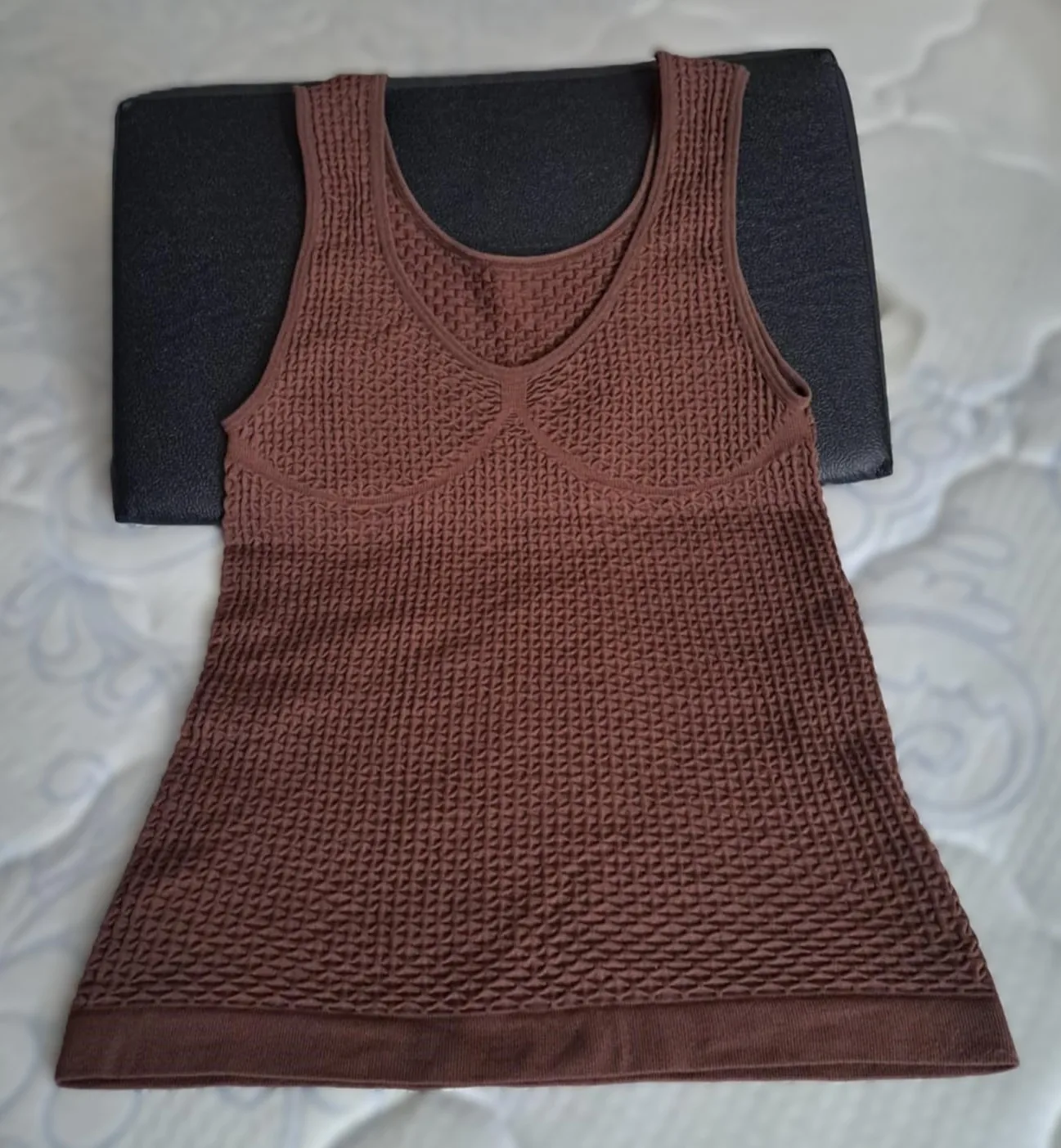 Lot of 2 New Blue and Brown Women Tank Tops Shaper image indicator(4)