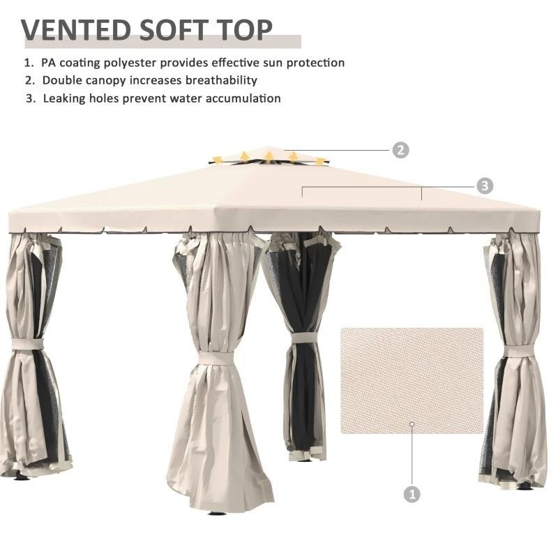 10' x 10' Outdoor Patio Gazebo - photo 3