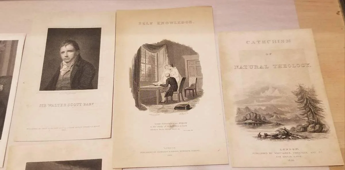 Premium Lot – 18 Antique 1800s Steel Engravings & Etchings image indicator(4)