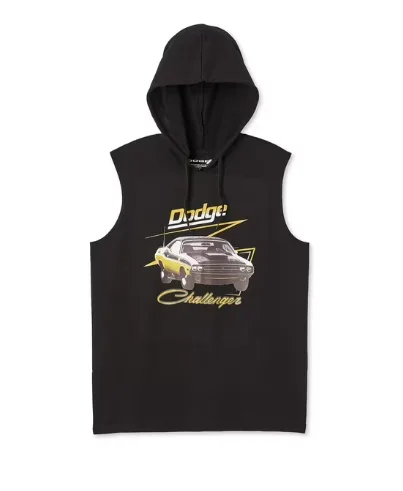 New Dodge Men's Retro Hooded Muscle Tank thumbnail