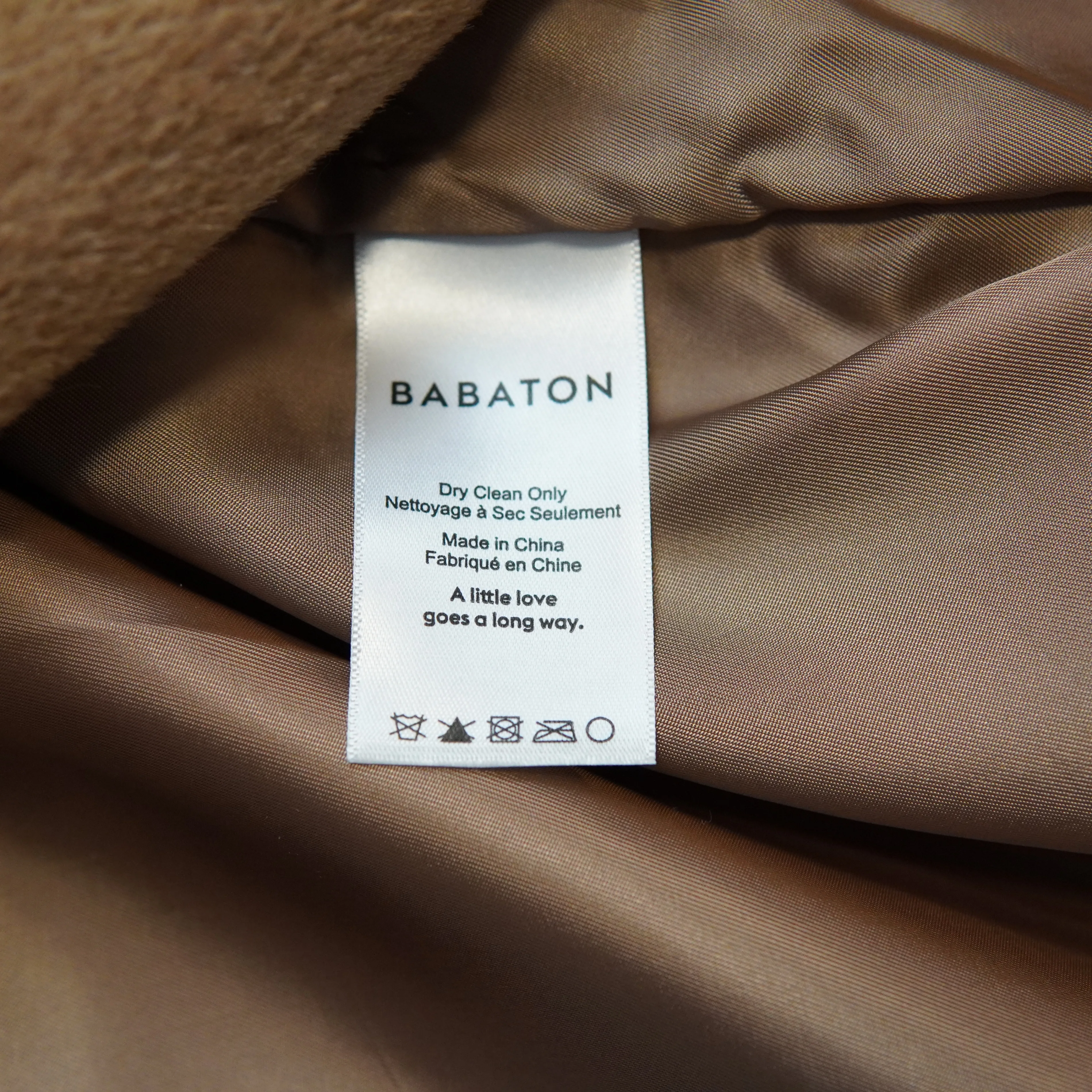 Aritzia Babaton Stedman Teddy Coat - Camel - Alpaca Wool Blend image indicator(10)