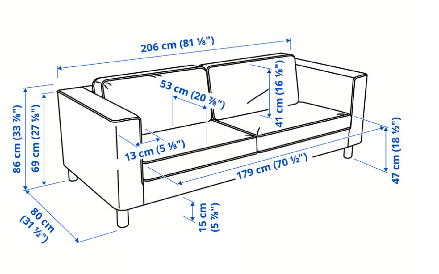 IKEA PÄRUP Sofa- Gray-Moving Sale - photo 2