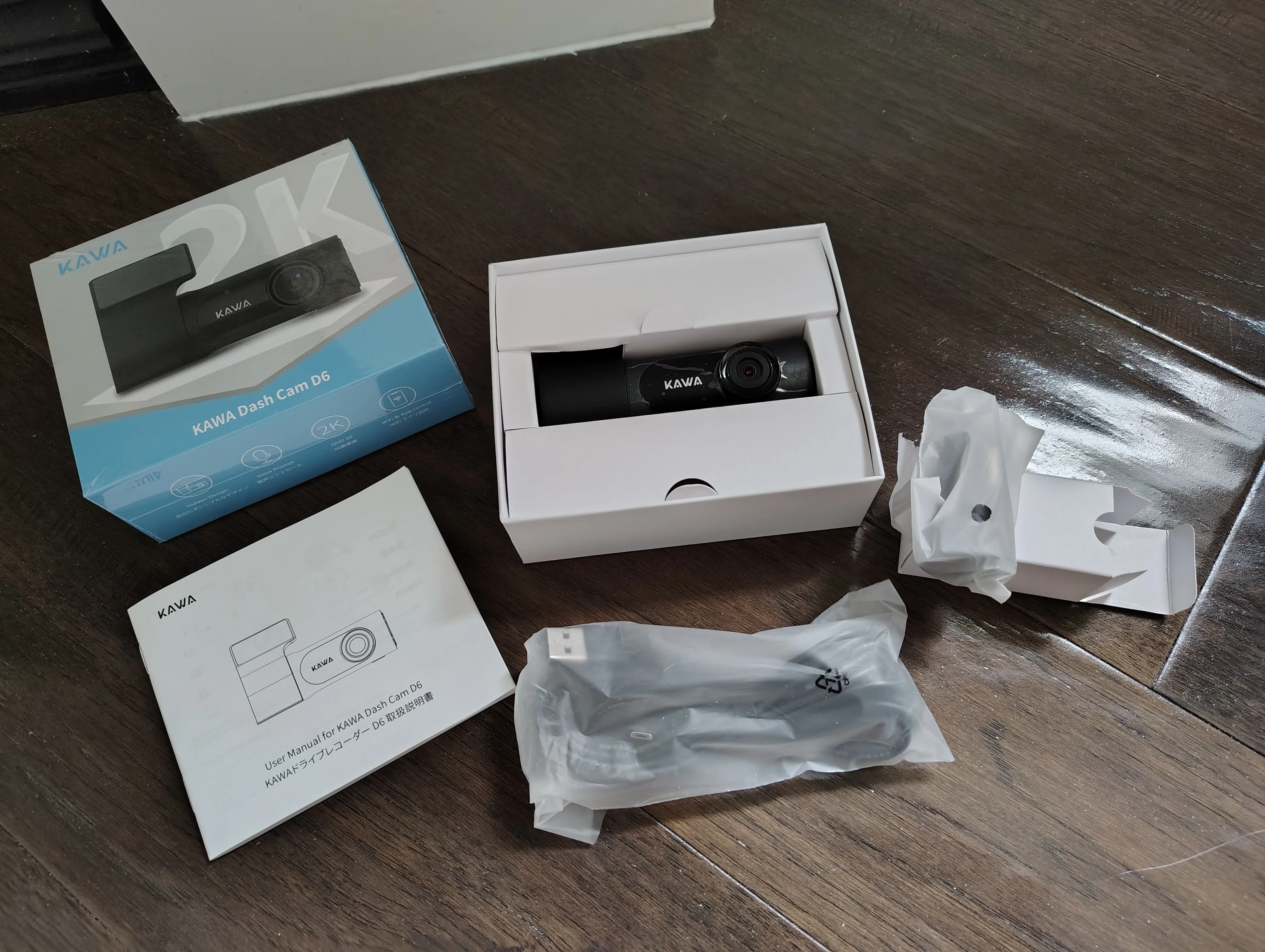 BRAND NEW KAWA D6 2K 1440p QHD 360° Rotation Dash Cam Dashcam image indicator(2)