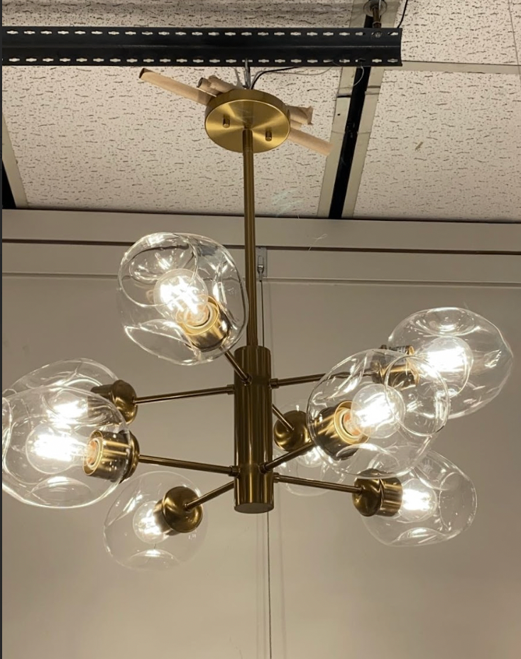 LAST DAY 8 Sphere Sputnik Chandelier