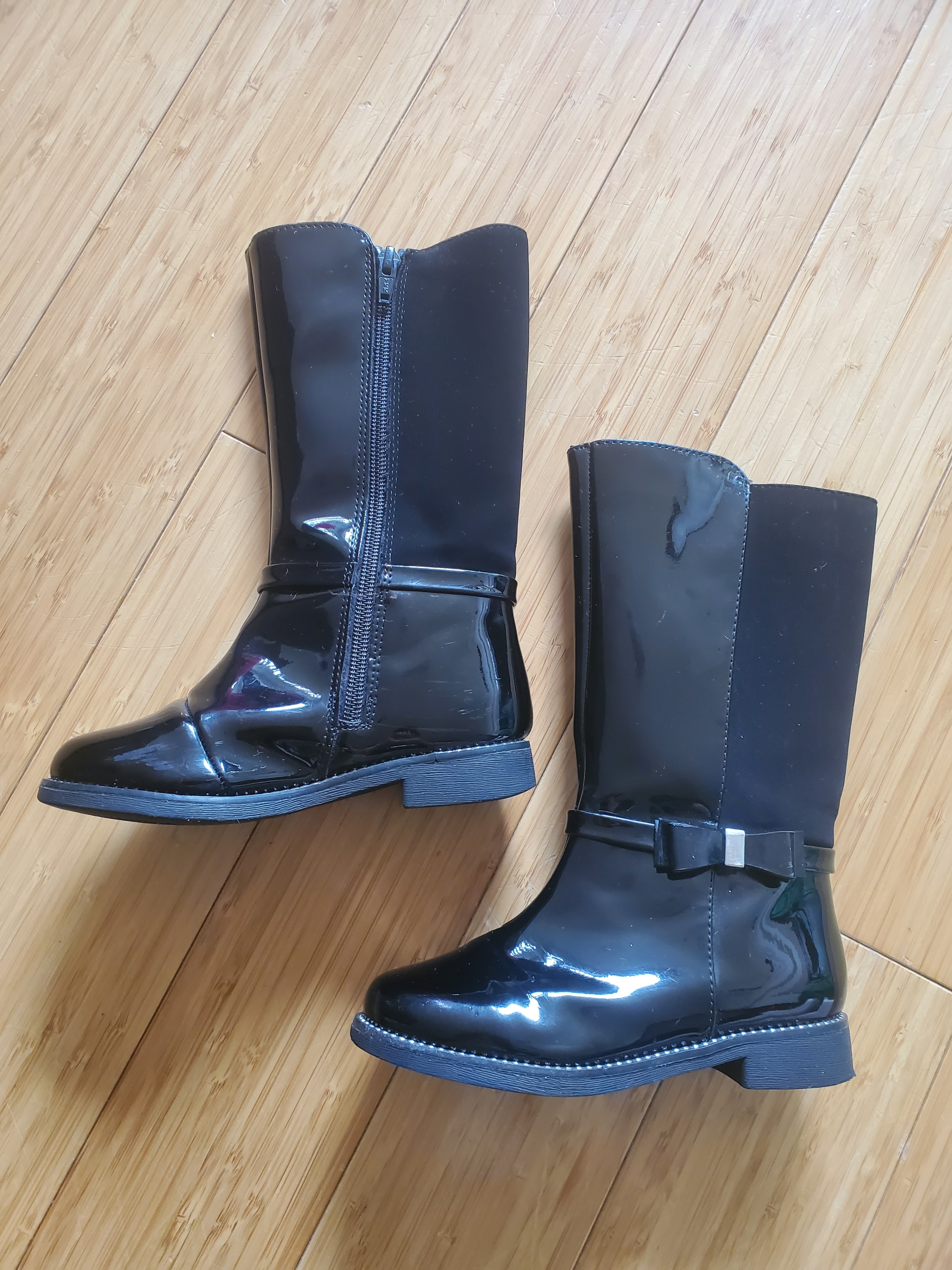 The Children's Place Toddler Girls Jeweled Tall Boots - black