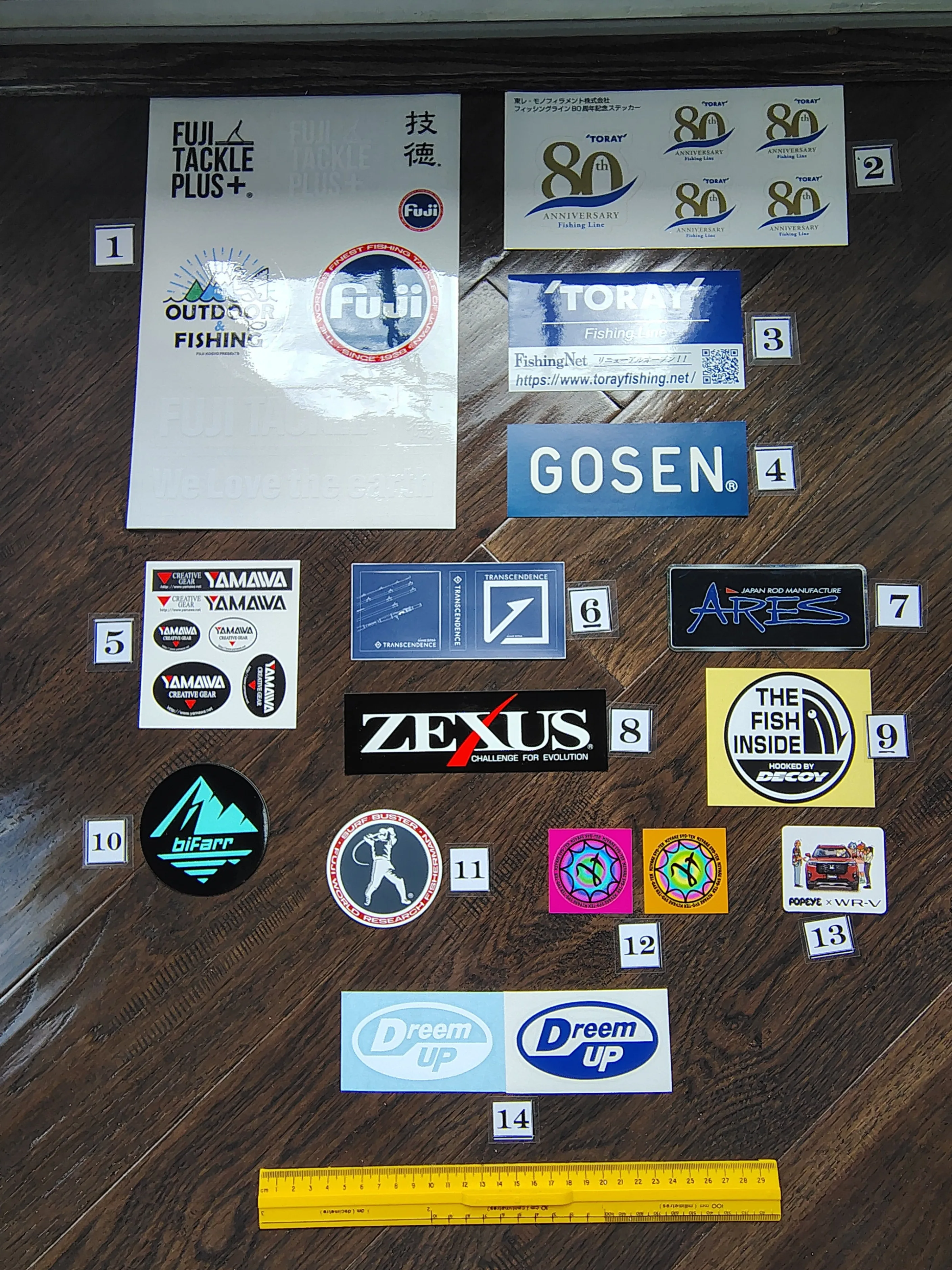 BRAND NEW Various JDM Fishing Decals Stickers Boat Truck ATV thumbnail