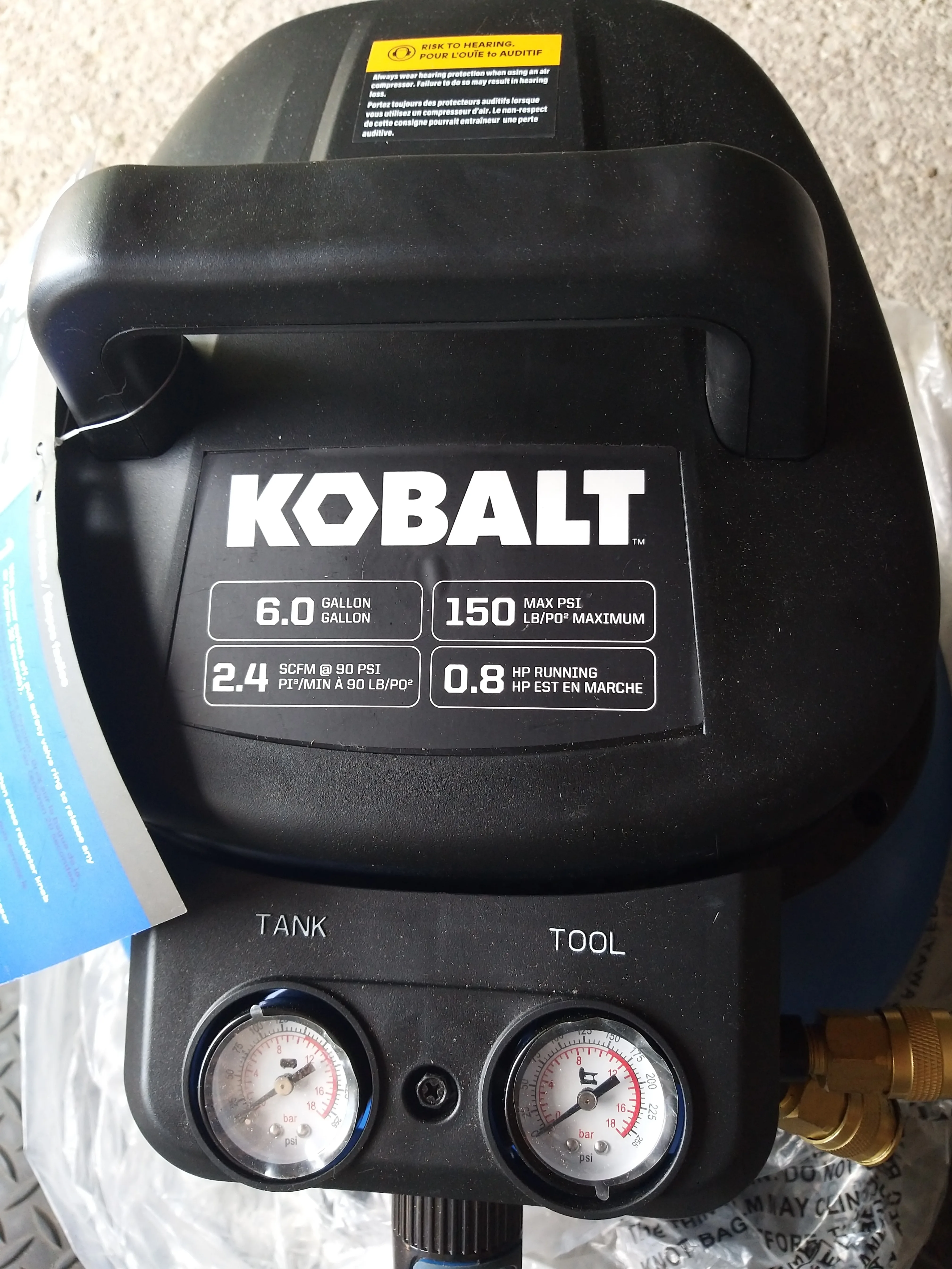 Brand New Kobalt Air Compressor image indicator(2)