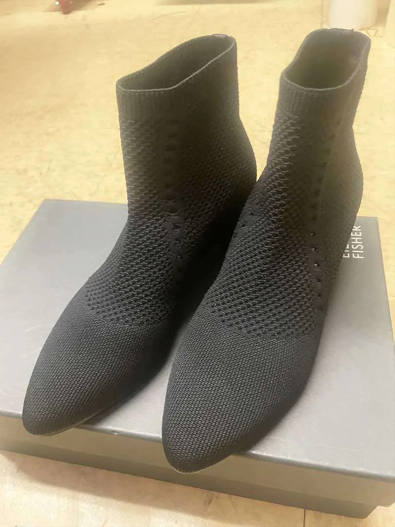 Womens NEW w/BOX Eileen Fisher Stretch Purl Bootie Size 5 thumbnail