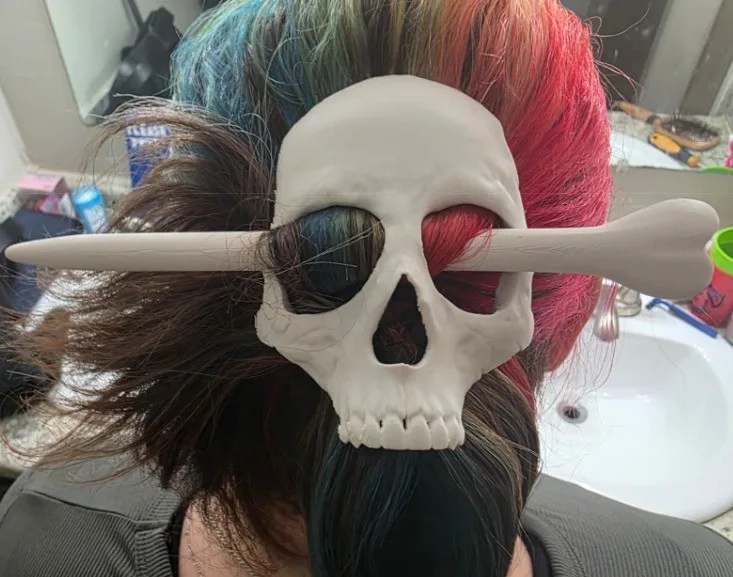 Halloween Special Hairpin – Skull Design thumbnail