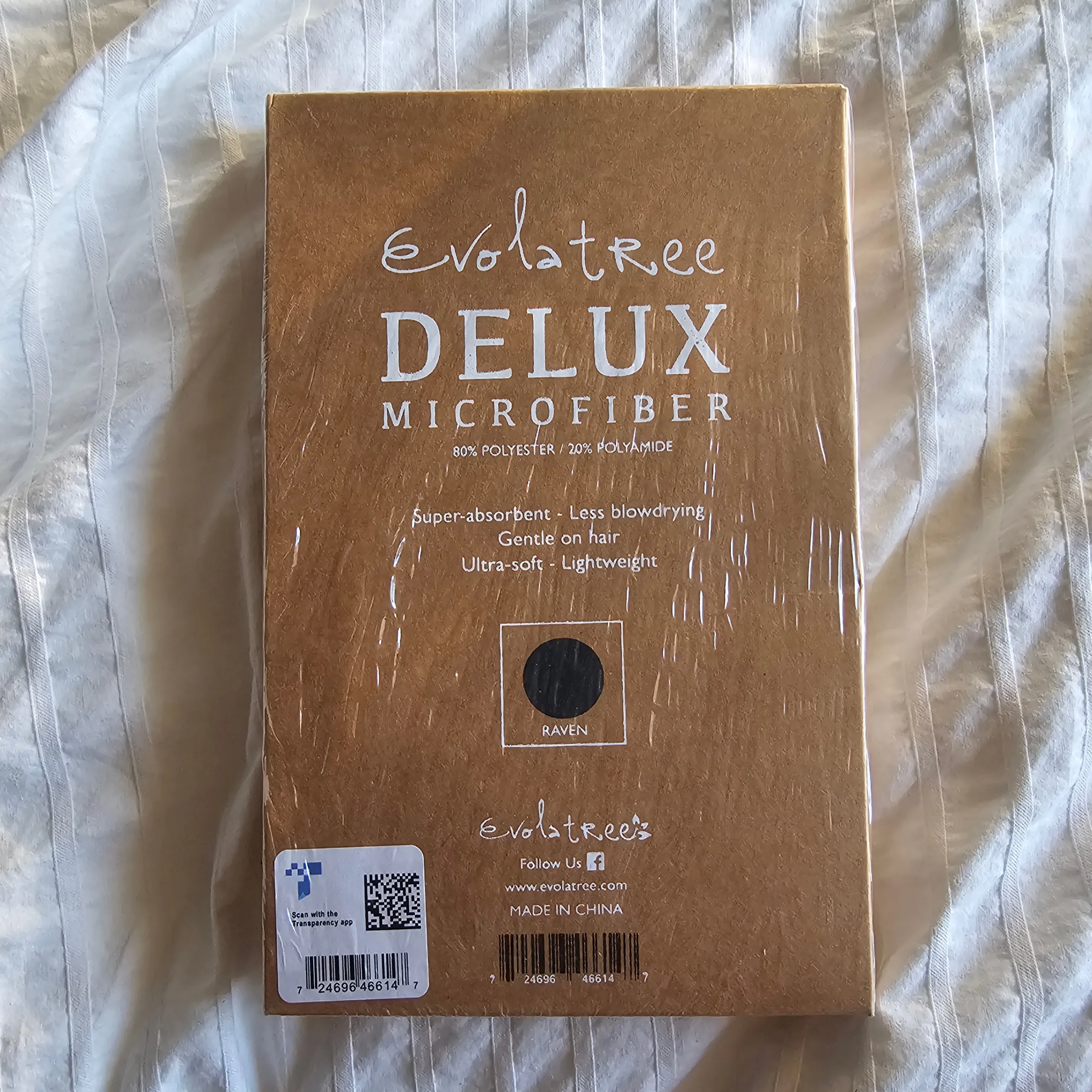 Evolatree Microfiber Hair Towel - Black image indicator(2)