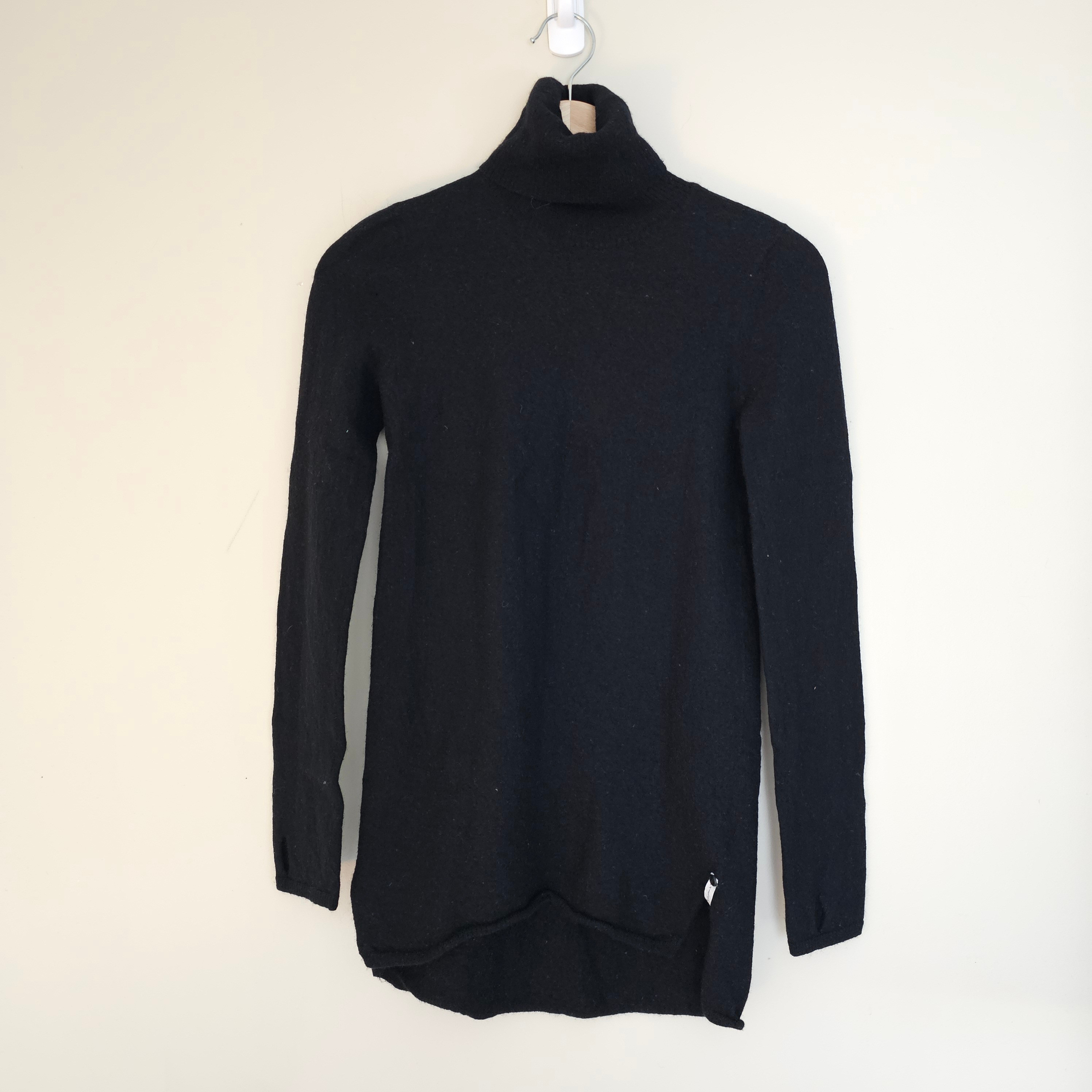 One Teaspoon 100% Merino Wool Knit Funnel Neck Dress/Black/Sz XS - photo 2