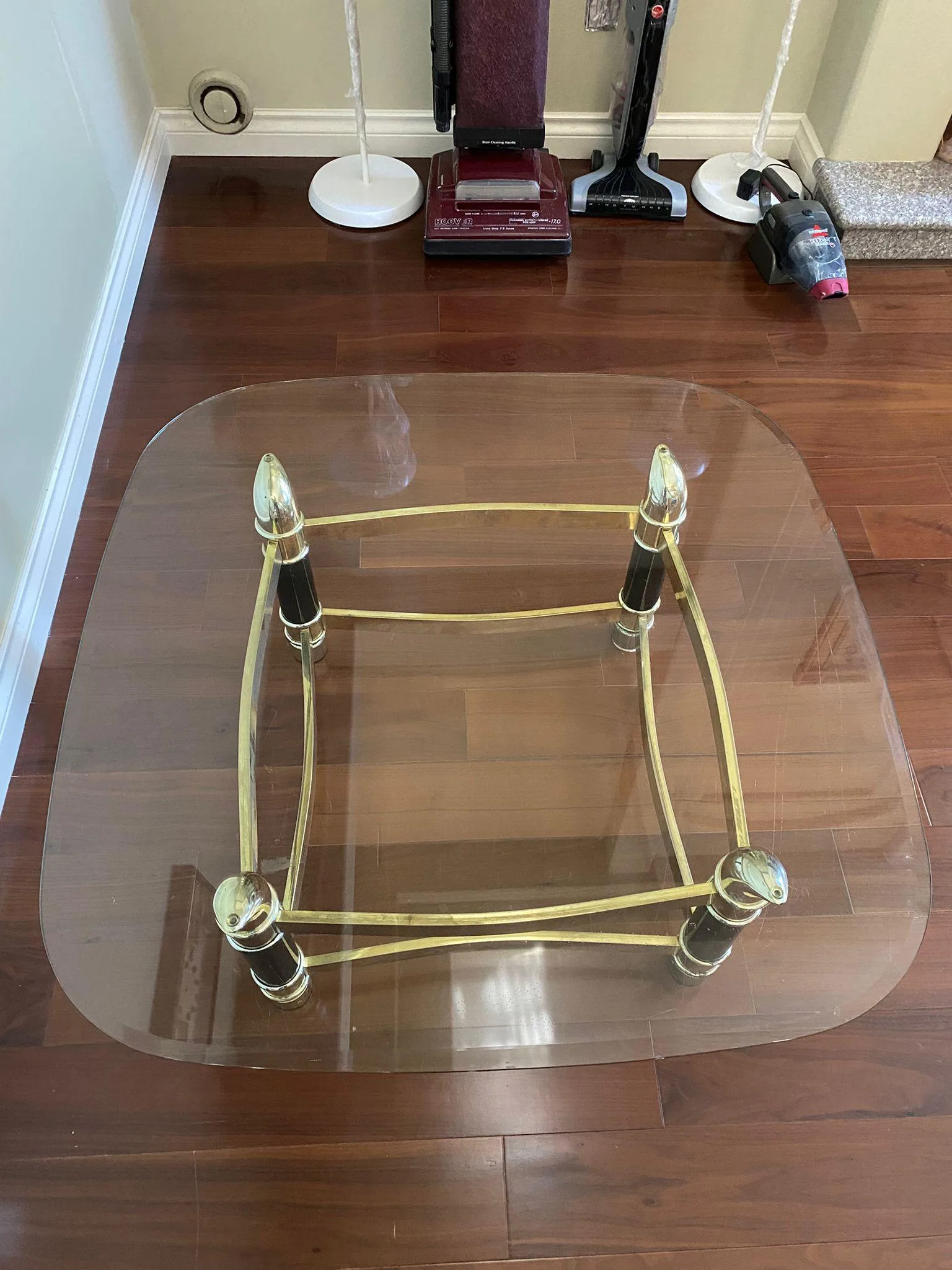 Square Classic Top Coffee Glass Table 36 x 36 x 15H" thumbnail