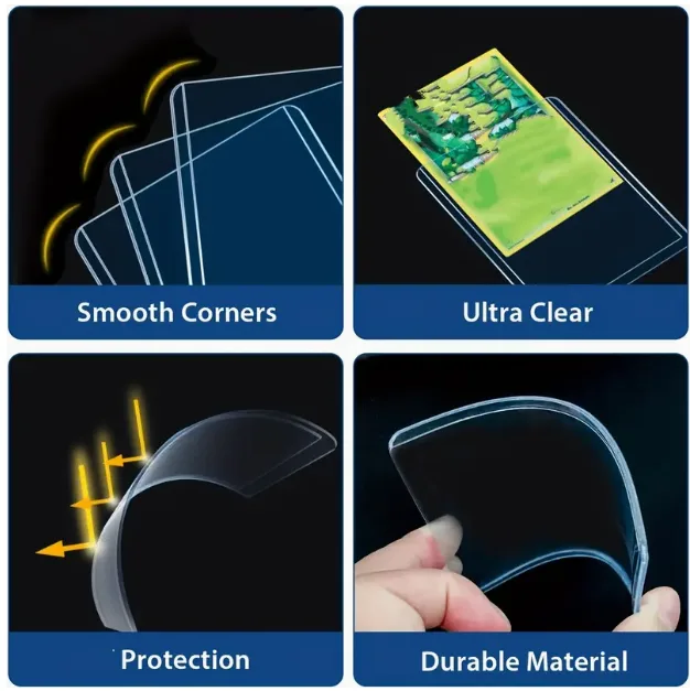 New 100 Card Sleeves for Cards, Premium Top Loads Cards Holder image indicator(6)