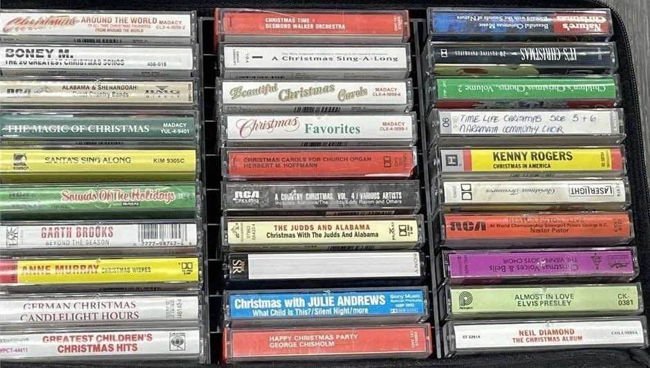 Sony Boombox w/ 120+ Christmas Music Cassette Tapes – Mega Bass image indicator(6)