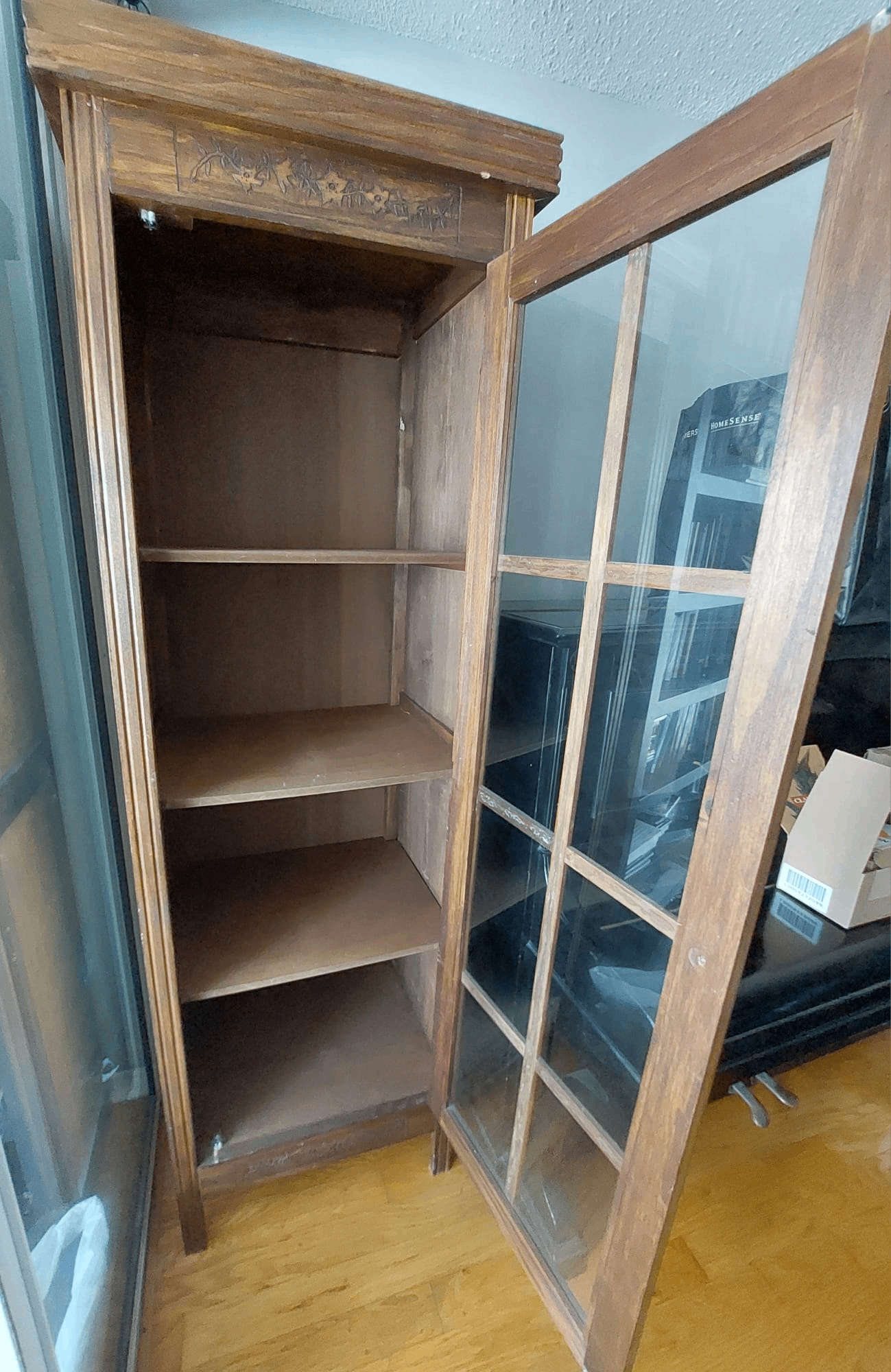 Solid Wood Glass-Door Cabinet / Bookcase - photo 3