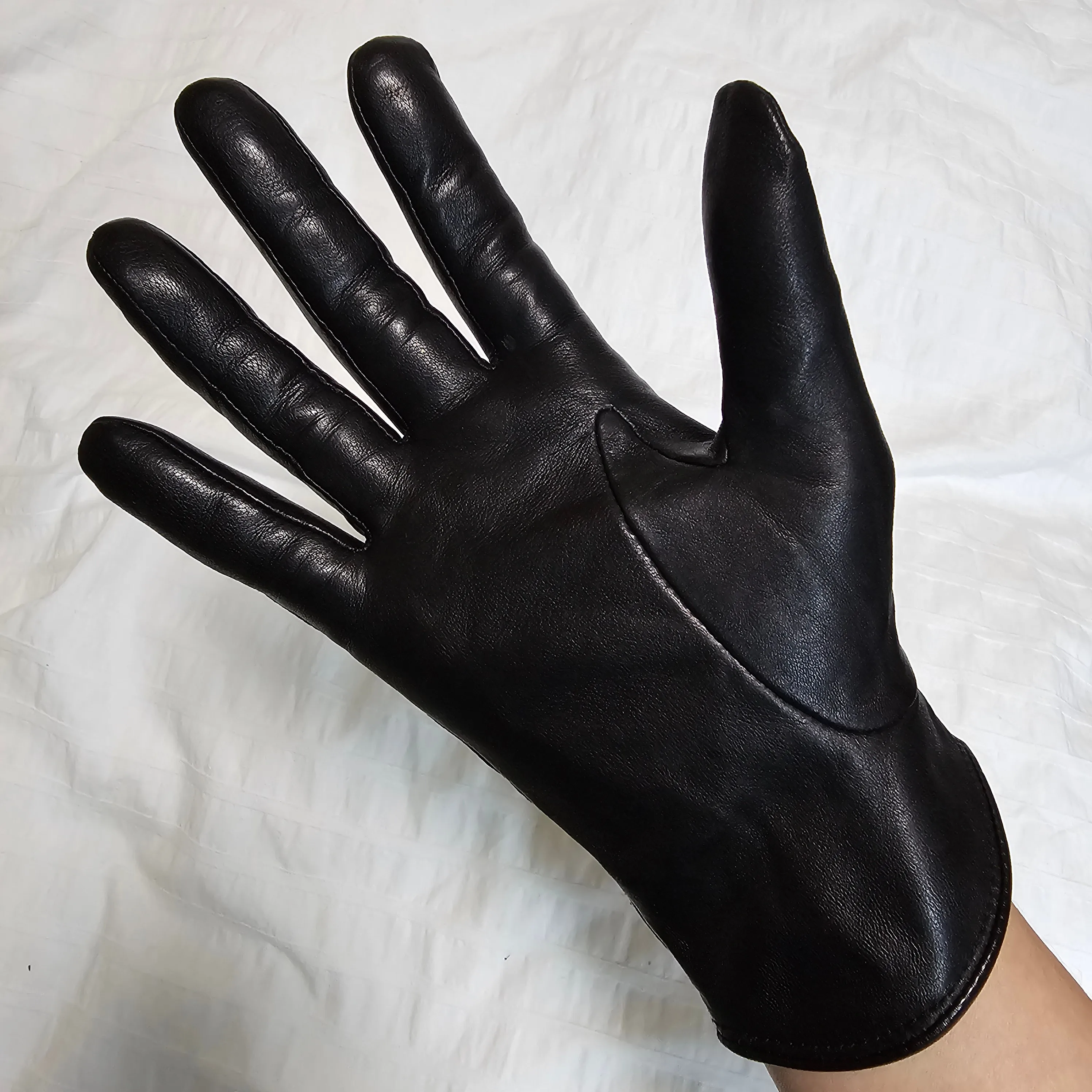 Fownes Brothers Whipstitch Leather Gloves - 2019 - Black - Sz M image indicator(4)