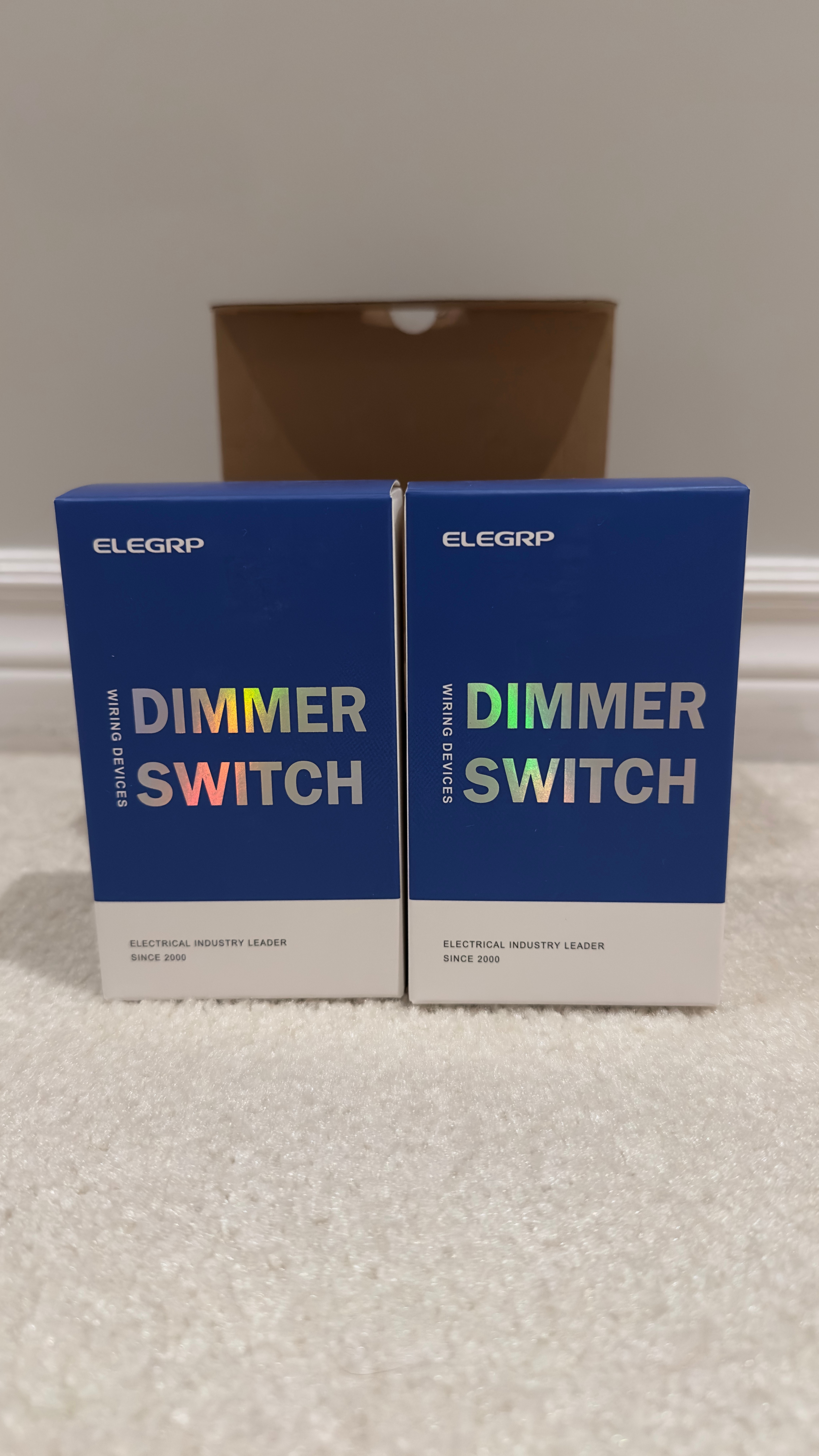 ELEGRP Digital Dimmer Light Switch For 300W Dimmable Led 2 Pack