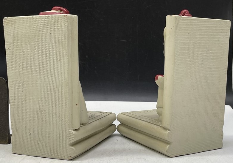 2 Pairs Vintage Heavy Bookends (Largest 4”x6”x8”) - photo 5