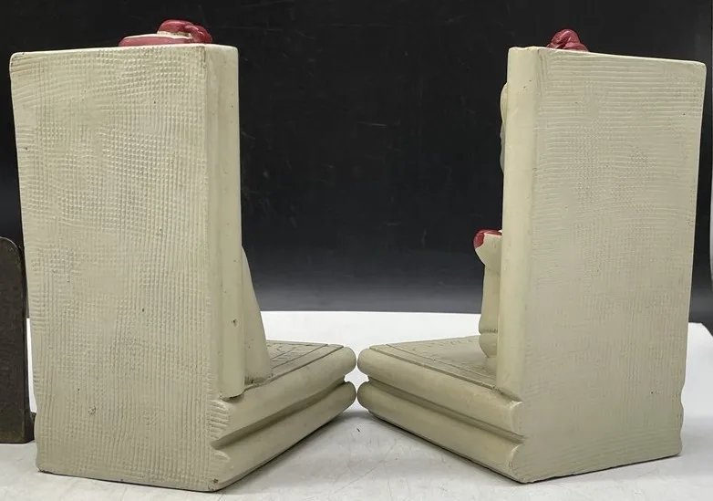 2 Pairs Vintage Heavy Bookends (Largest 4”x6”x8”) image indicator(5)