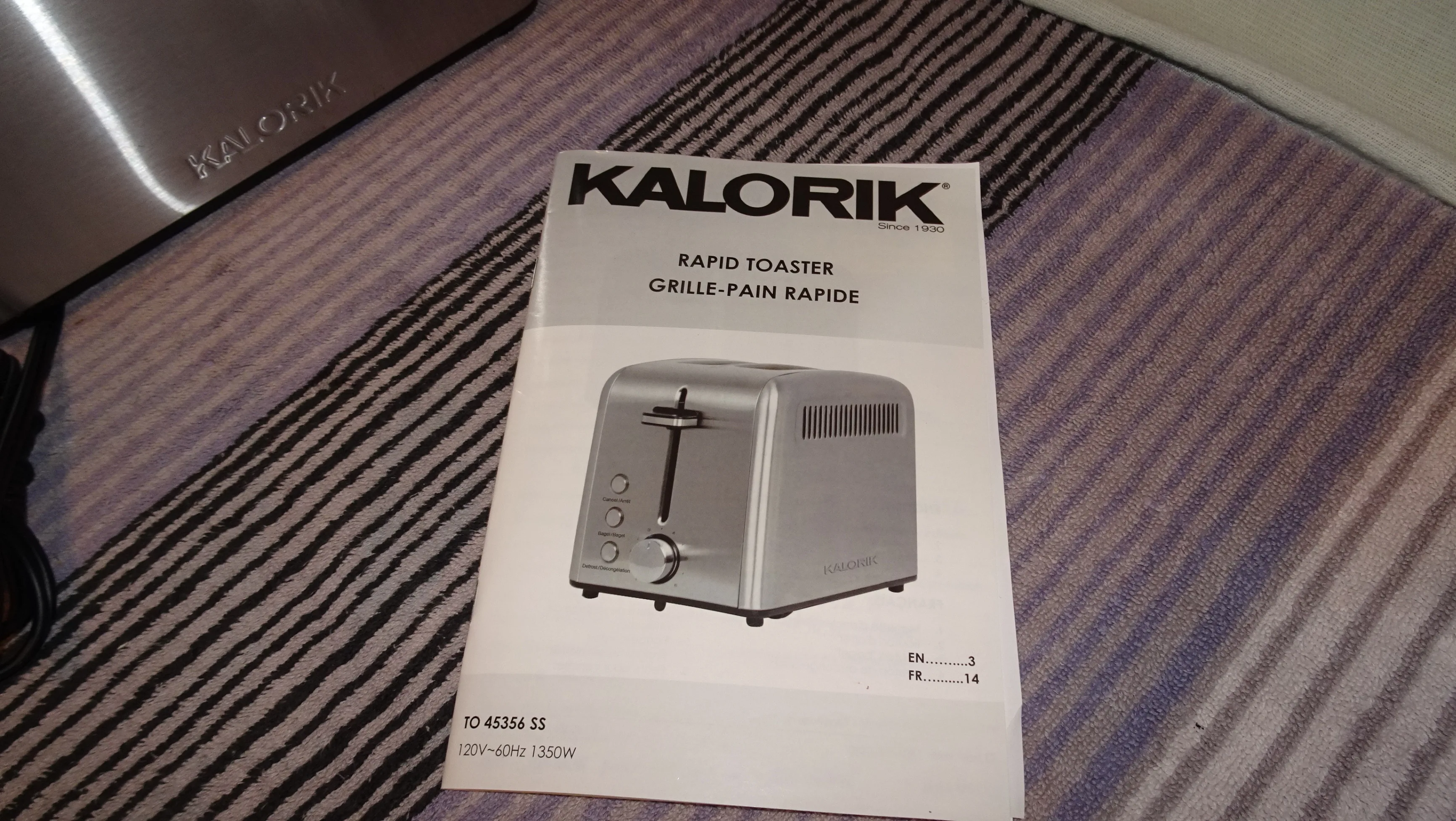 Kalorik 2 Slice Toaster image indicator(3)