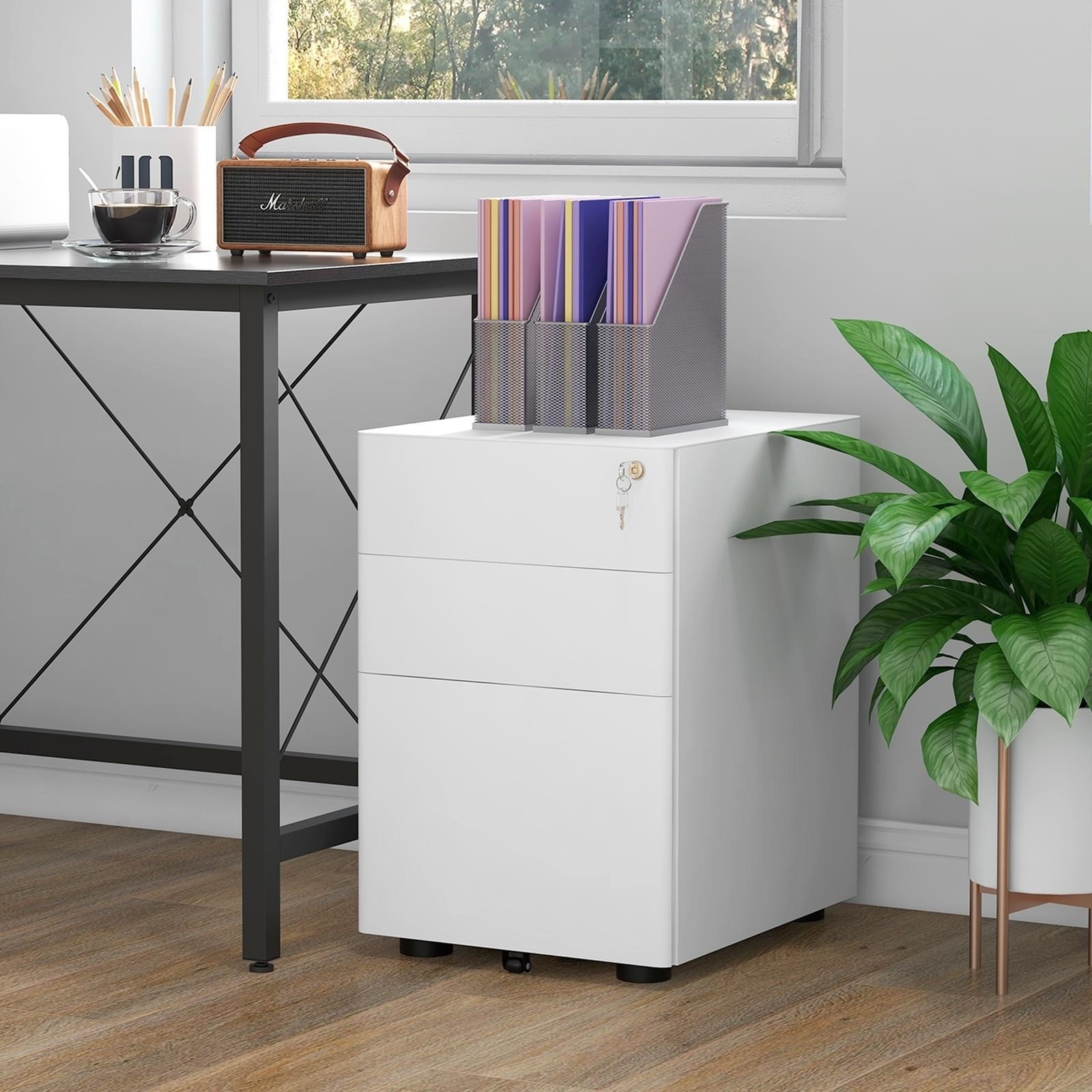 New 3-Drawer Filing Cabinet with Lock