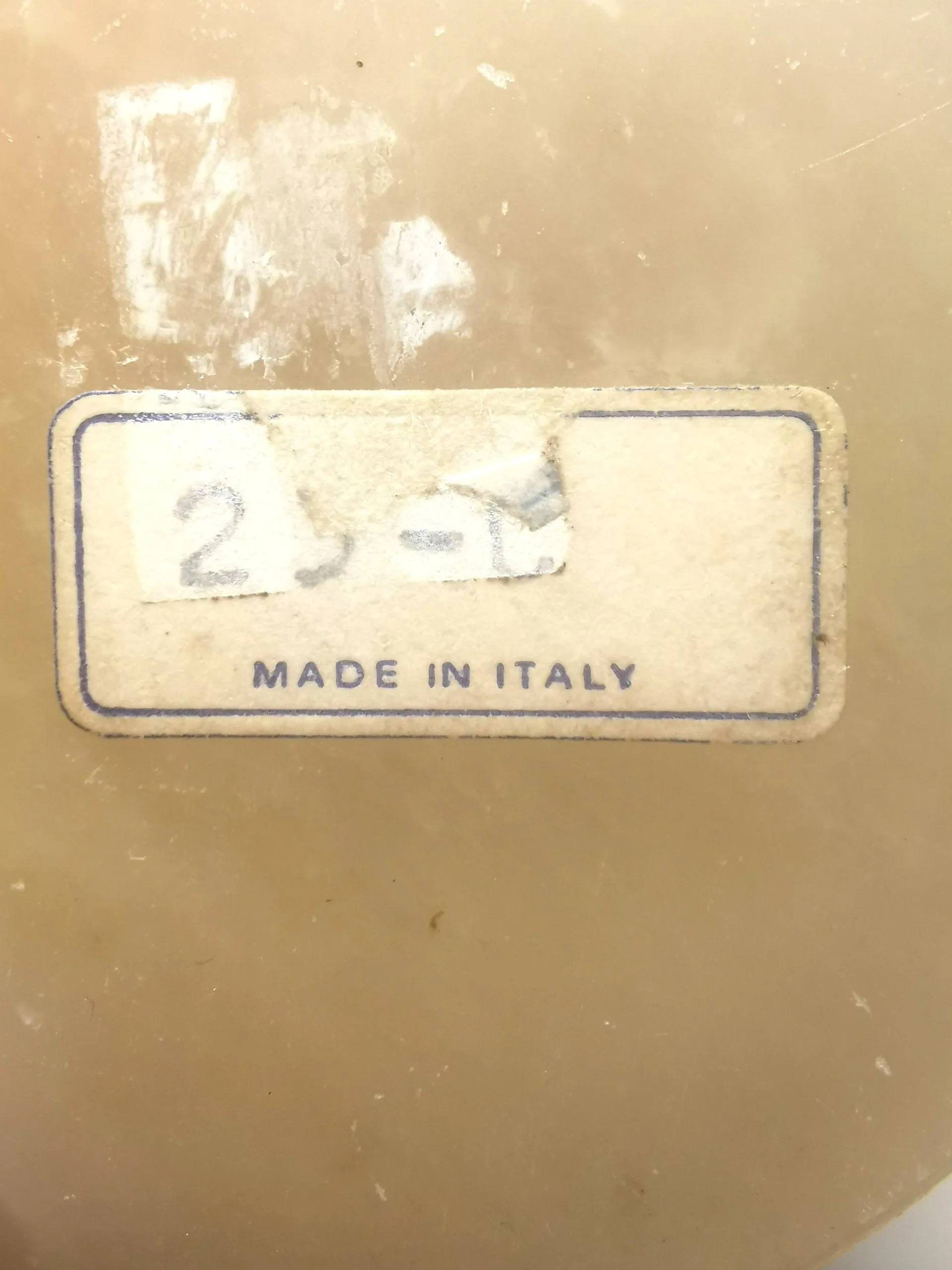 Alibaster Candle Holder Pair ONE DAMAGED Vintage Made in Italy image indicator(4)