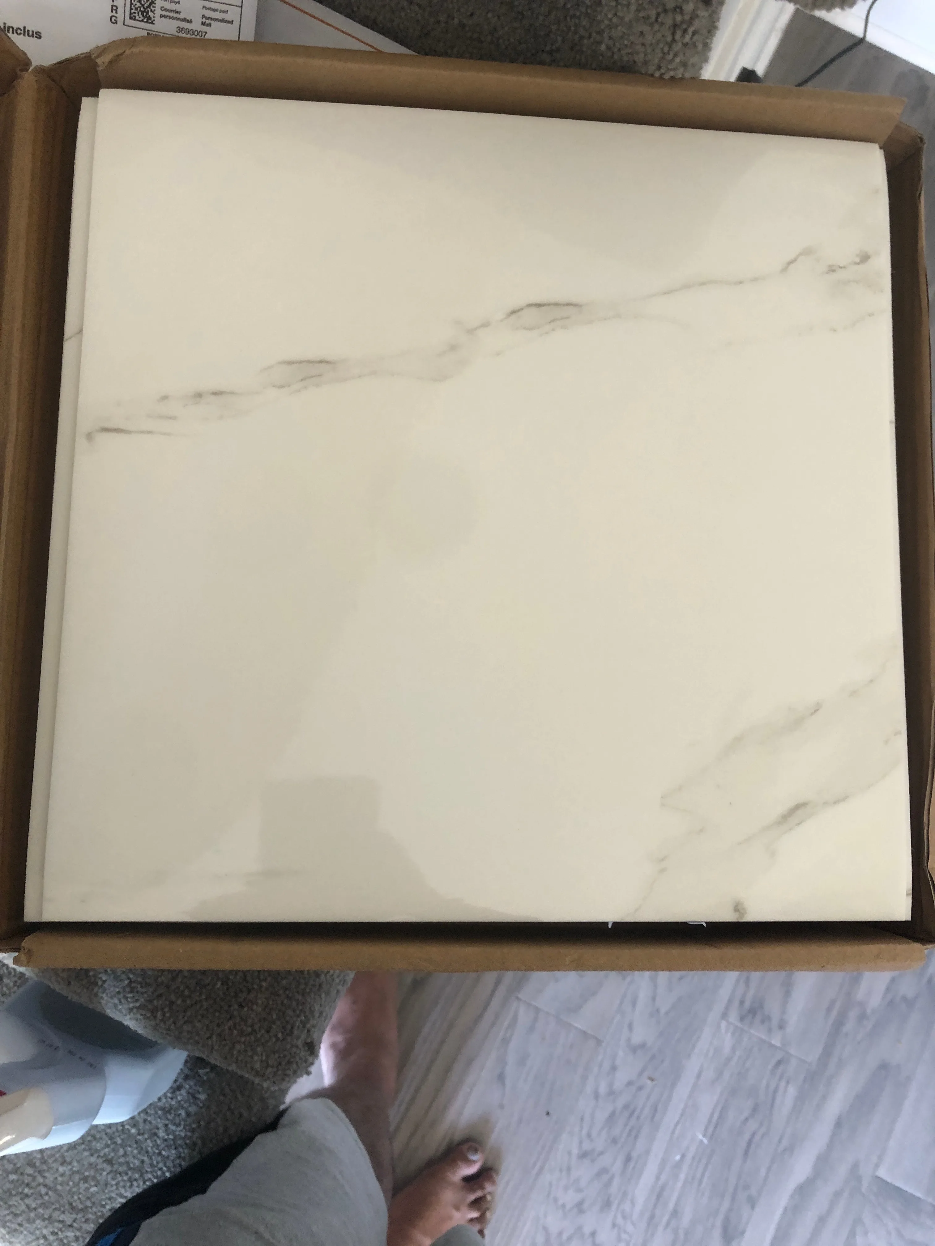 40pcs LuxeWall Peel & Stick Marble Wall Tiles, 12x12" thumbnail