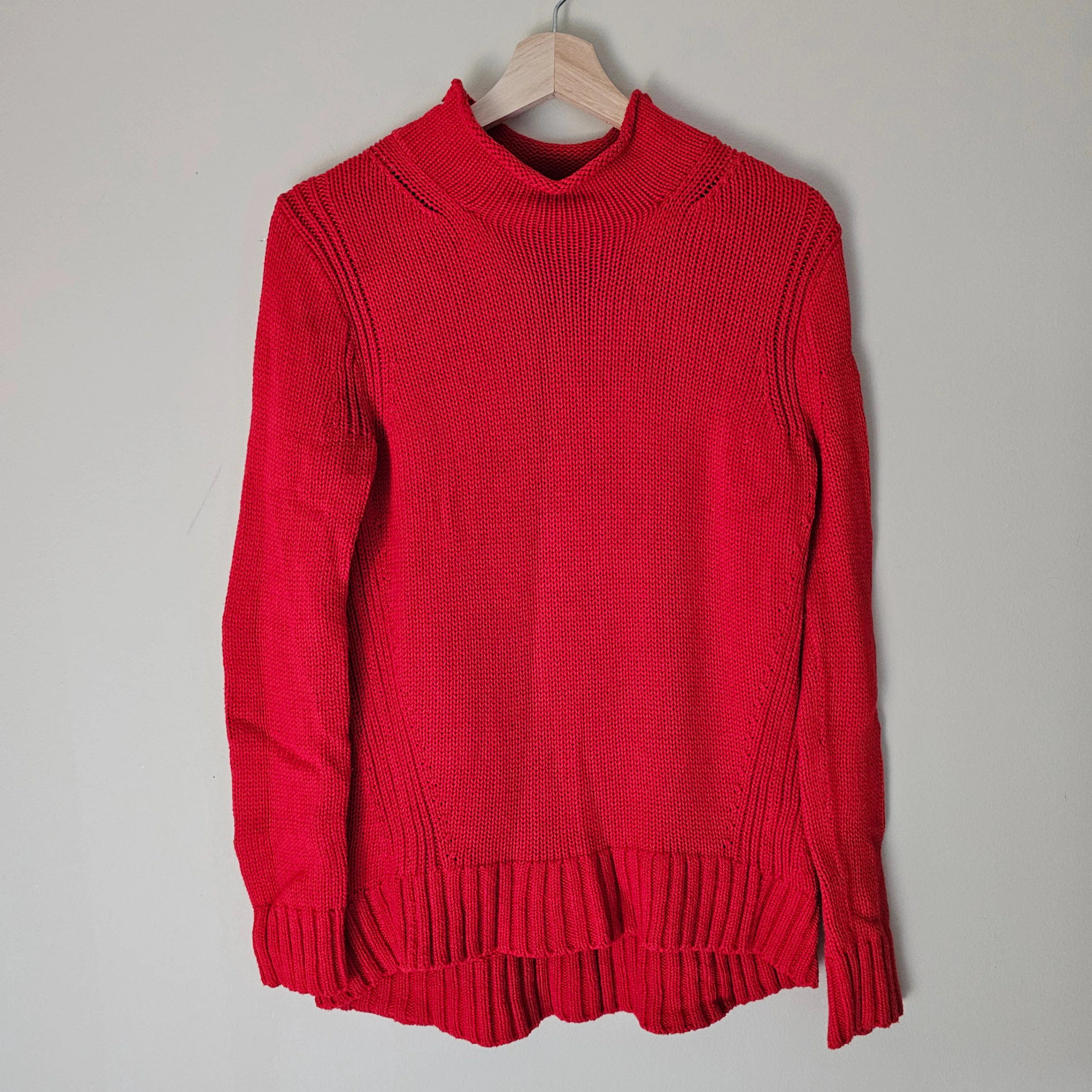 J.Crew Always 1988 Roll Neck Sweater - 2019 - Red - Sz S thumbnail