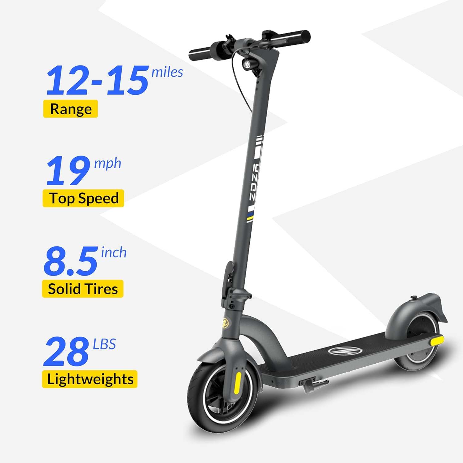 Electric Adult Scooter ZD01 500W Peak Motor, 19–24 KM Range