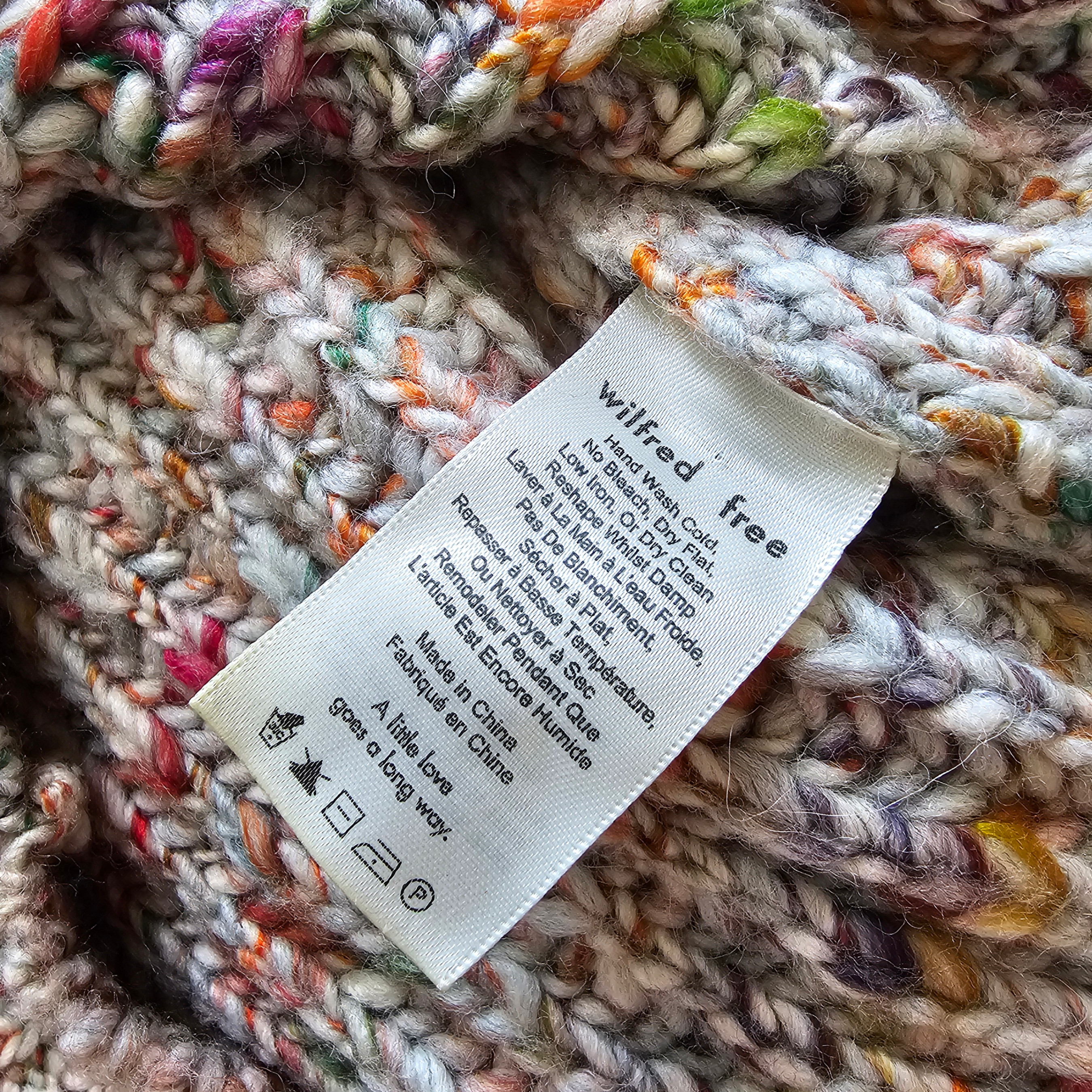 Aritzia Wilfred Free Retrograde Sweater - Primary Rainbow - Sz S - photo 3