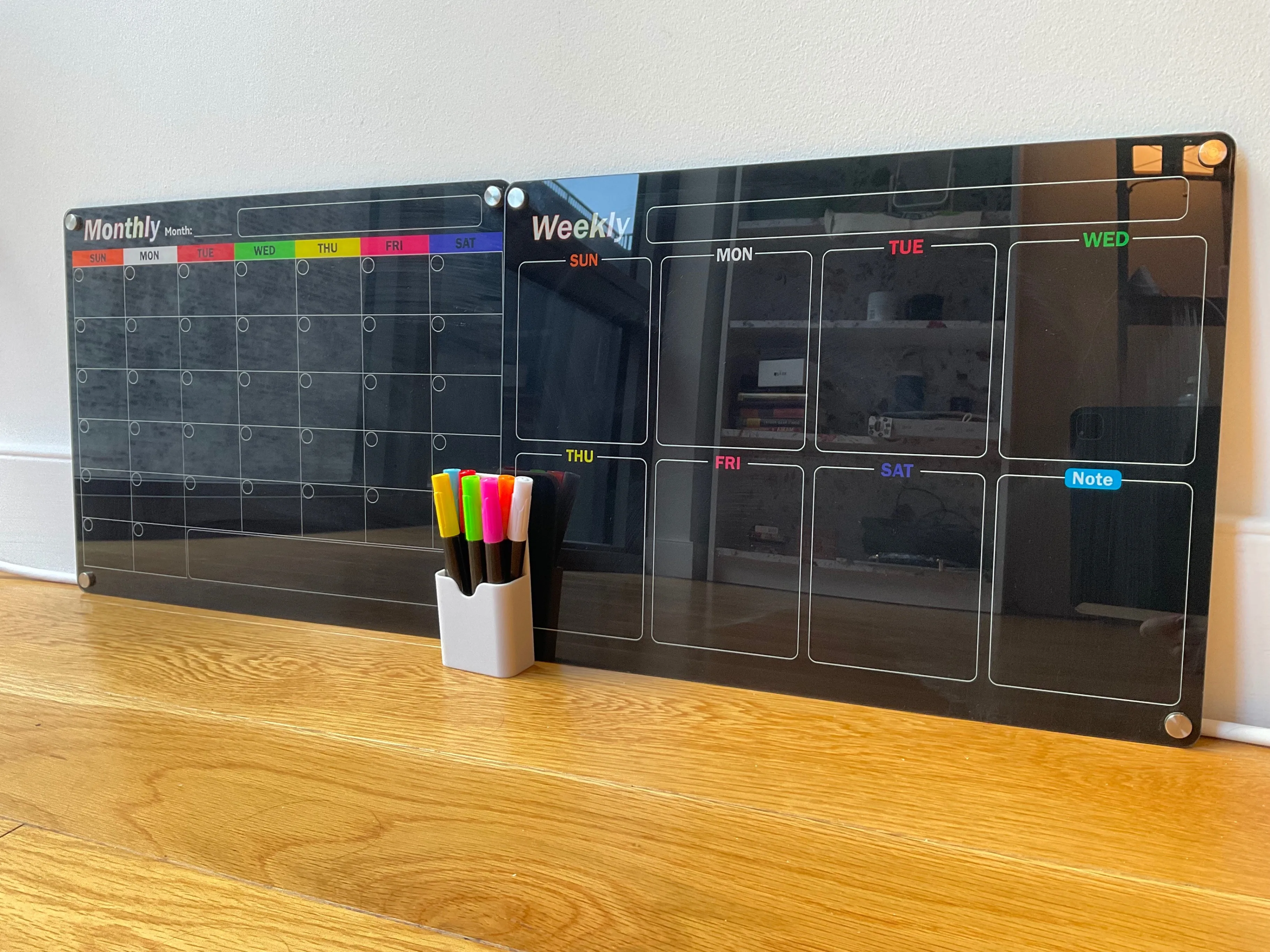 Magnetic Monthly and Weekly Fridge Calendars