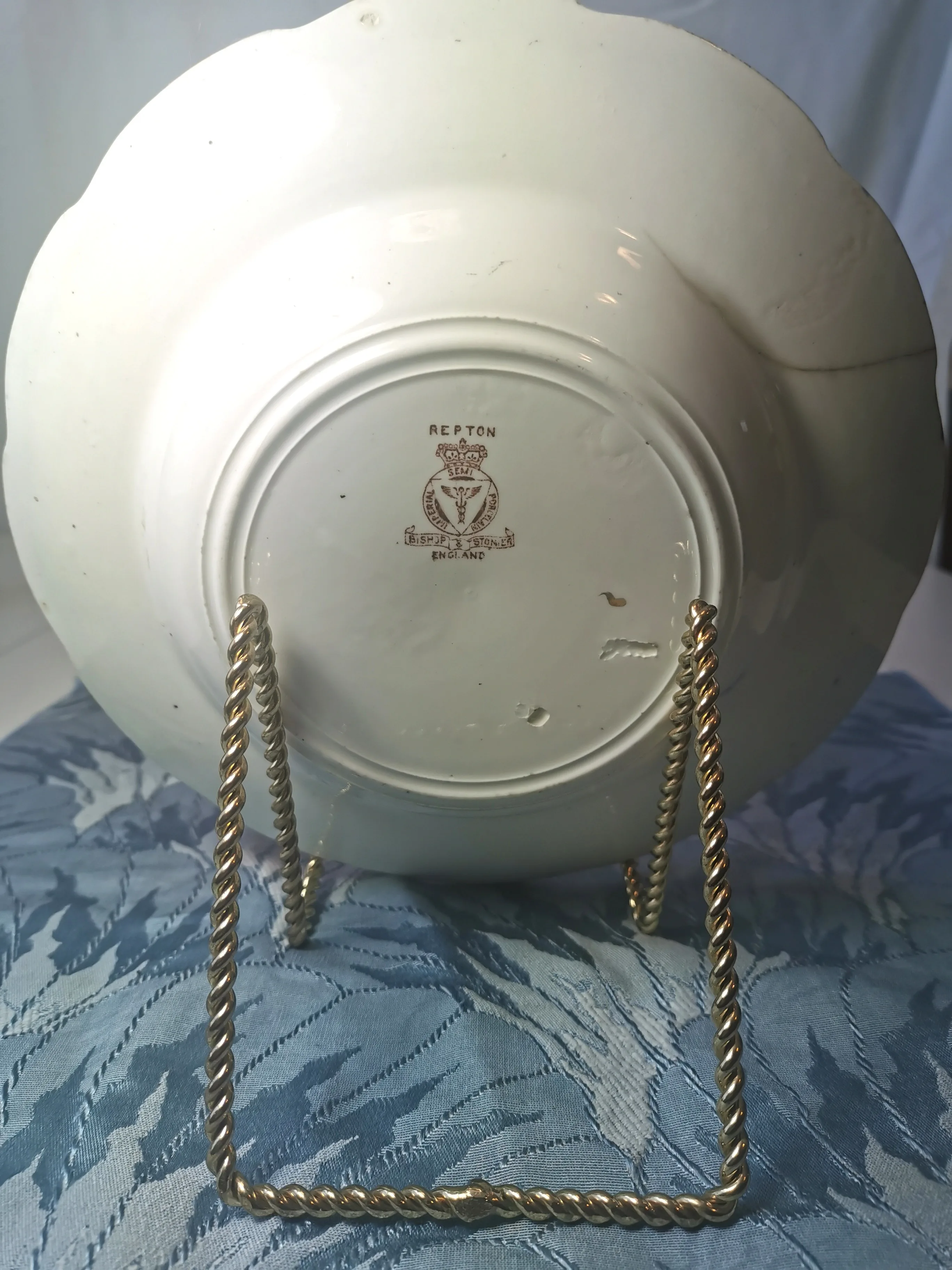Dinner Plate Bishop Stonier Imperial Repton England Inc Antique image indicator(3)