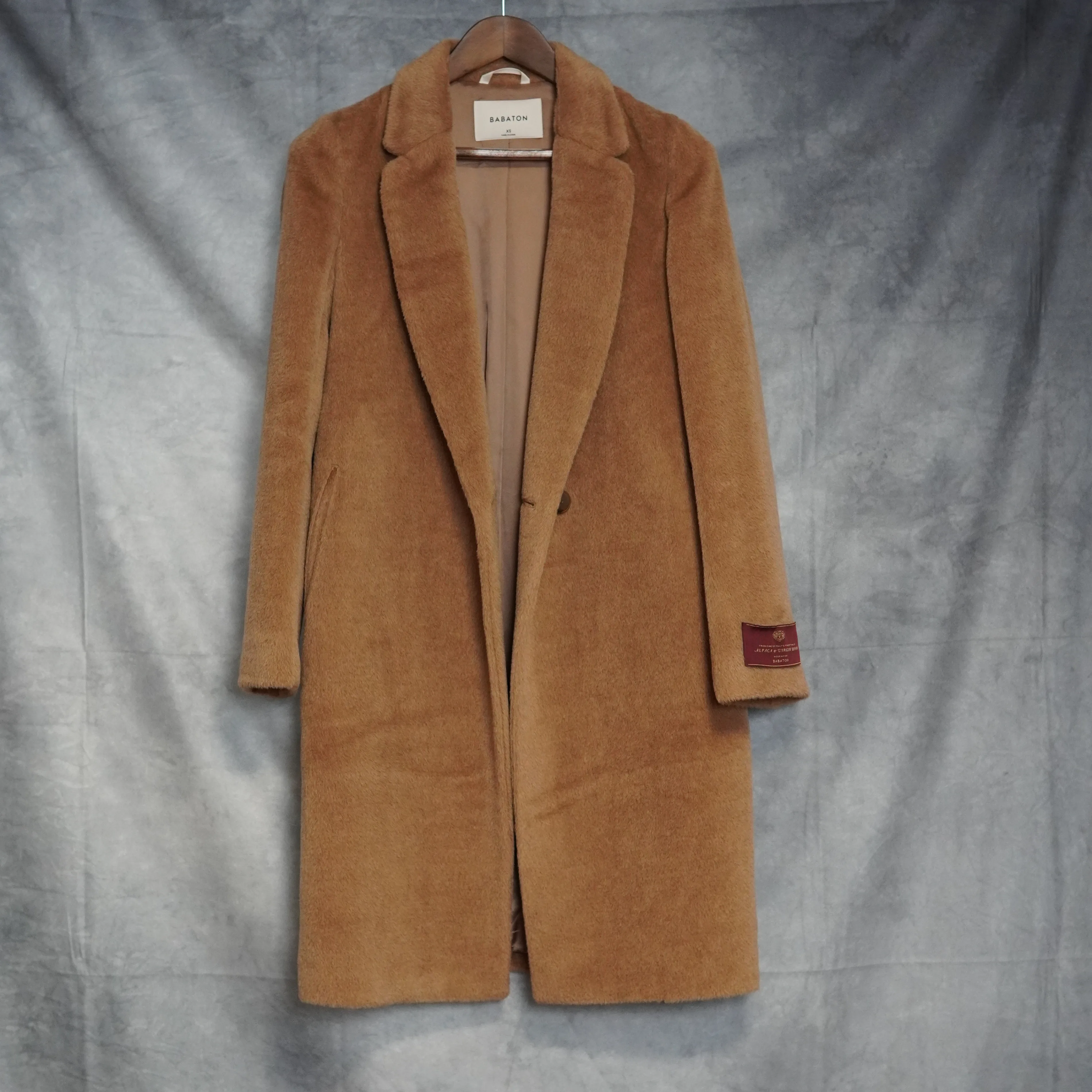 Aritzia Babaton Stedman Teddy Coat - Camel - Alpaca Wool Blend image indicator(2)