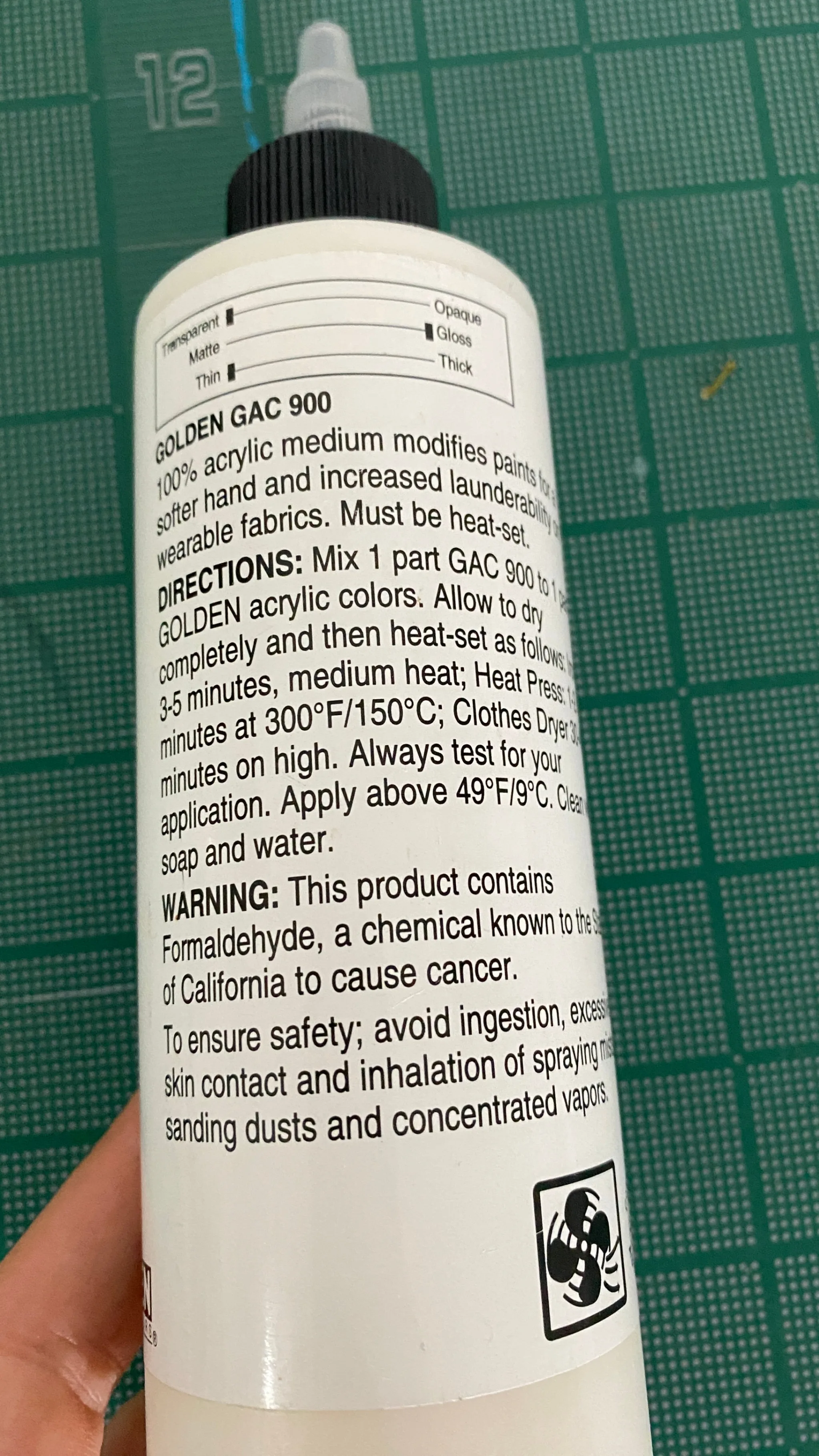 Fabric painting medium - GAC 900 Golden image indicator(2)