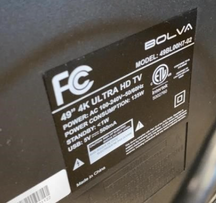 BOLVA TV 49" 4K ULTRA HD