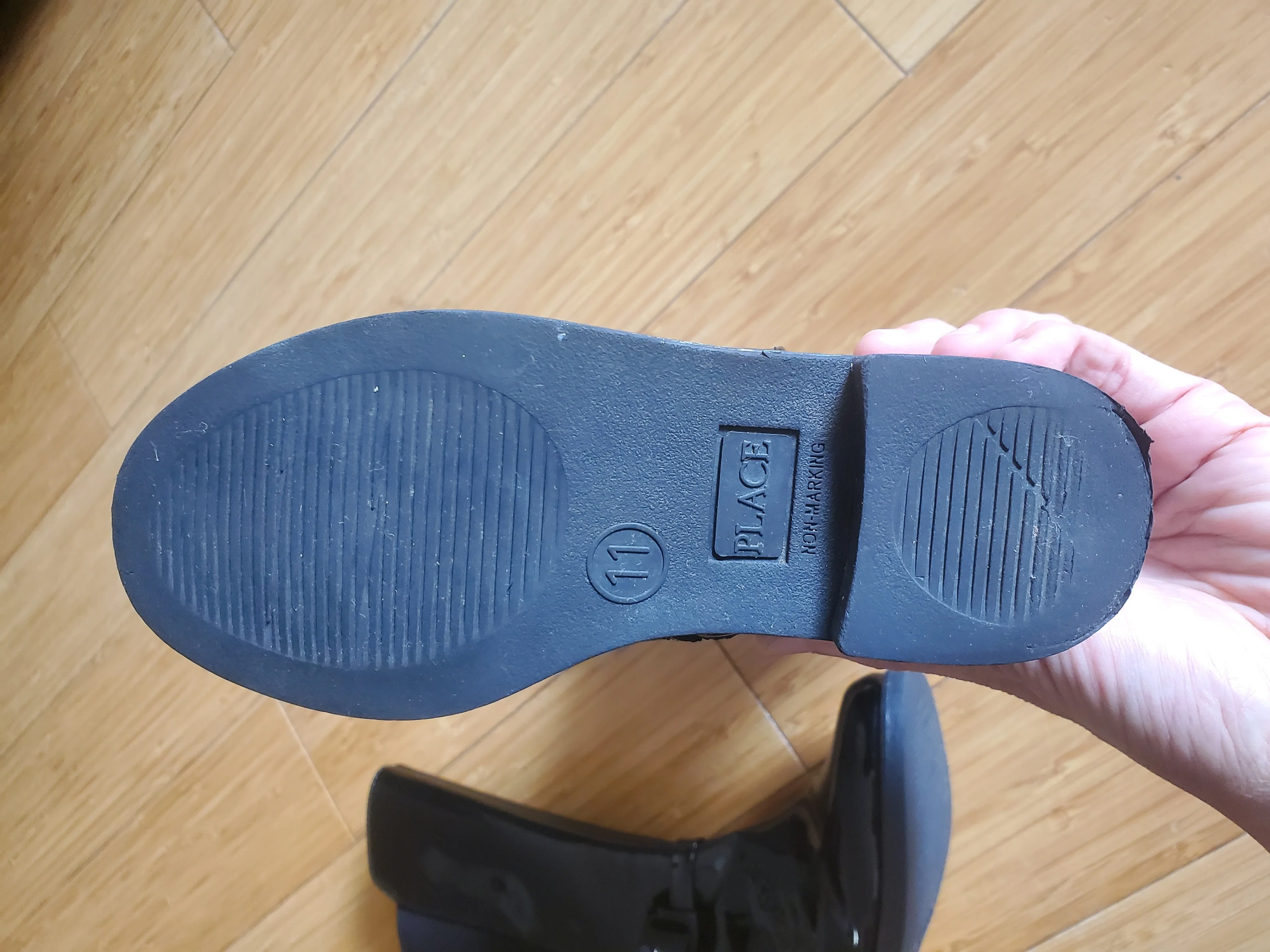 The Children's Place Toddler Girls Jeweled Tall Boots - black image indicator(6)