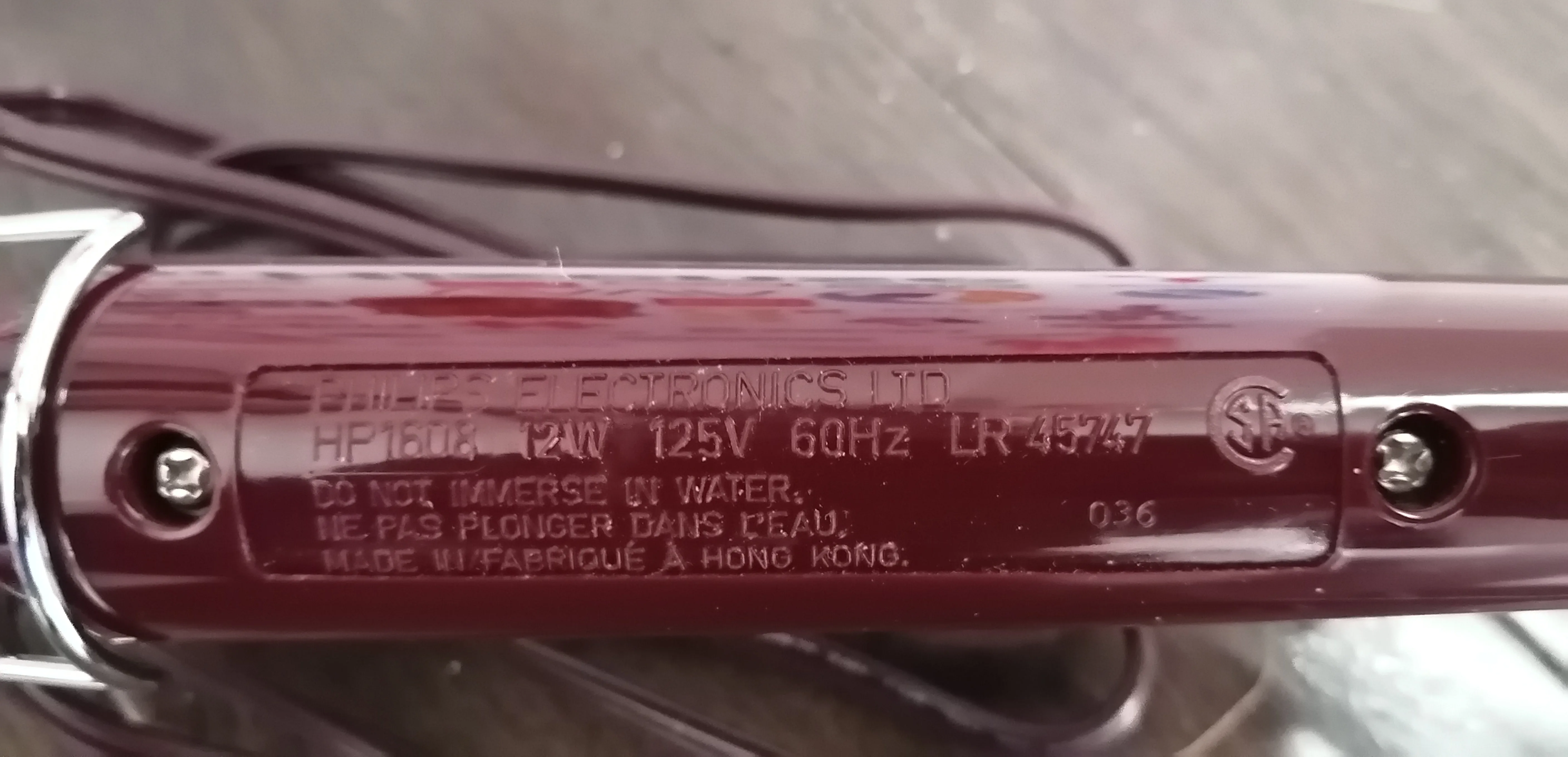 NEW Philips Vanite 12W Hair Curling Iron HP1608 image indicator(2)