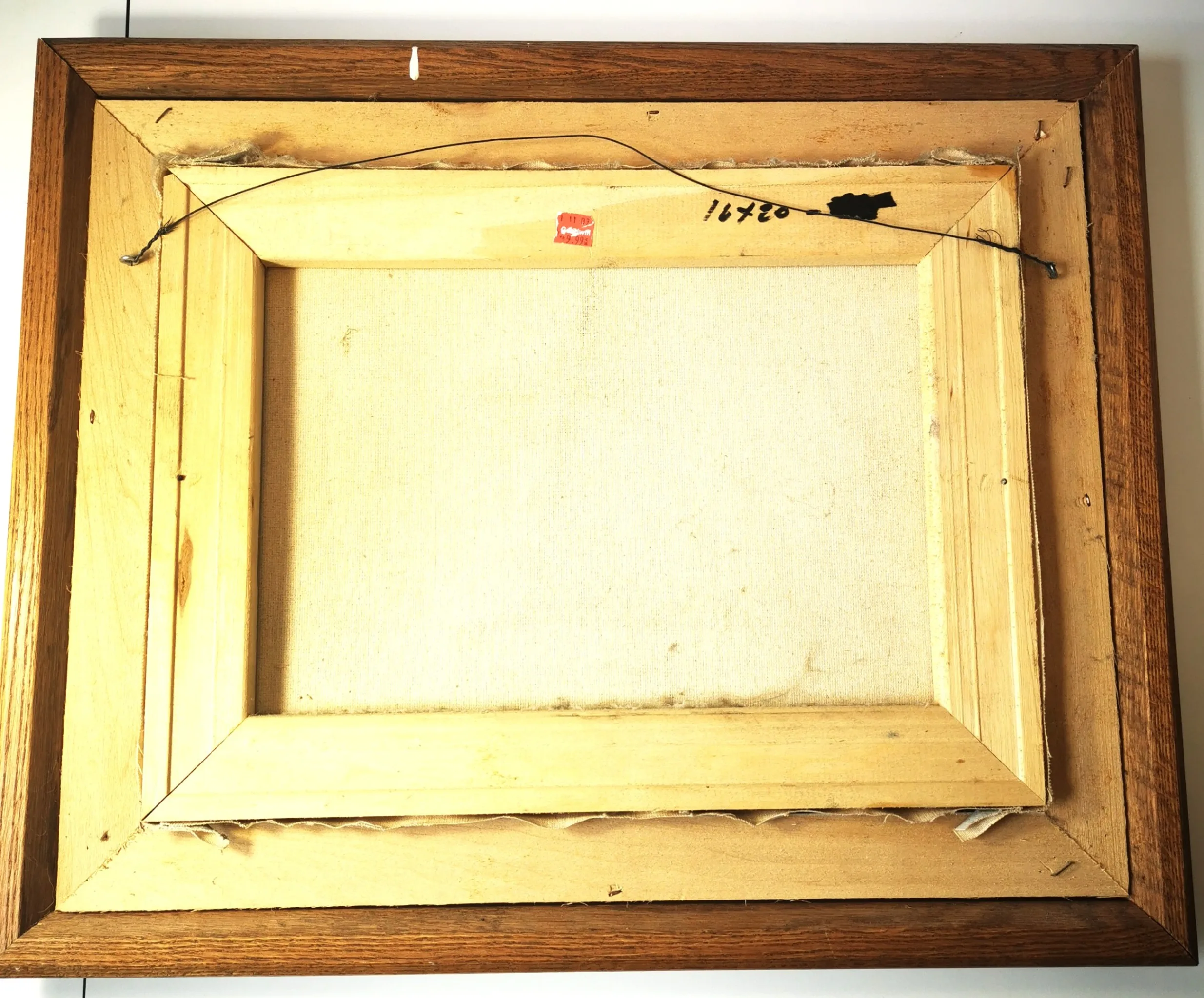 Oil Painting Countryside Landscape Signed Vintage image indicator(8)