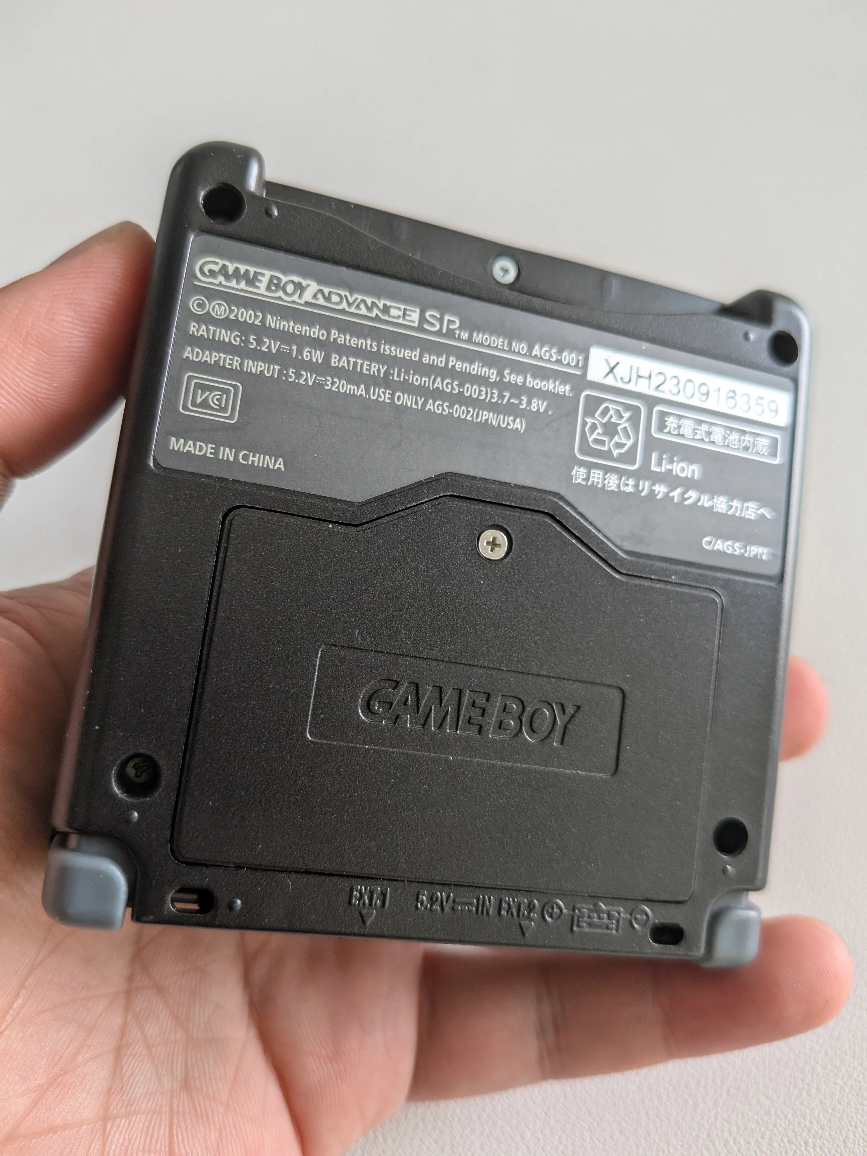 Nintendo GBASP 001 Black New Shell image indicator(4)