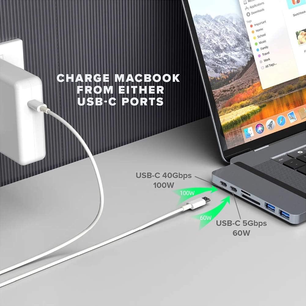 USB-C Dual Hub Adapter for MacBook Pro Air iPad Pro - photo 3