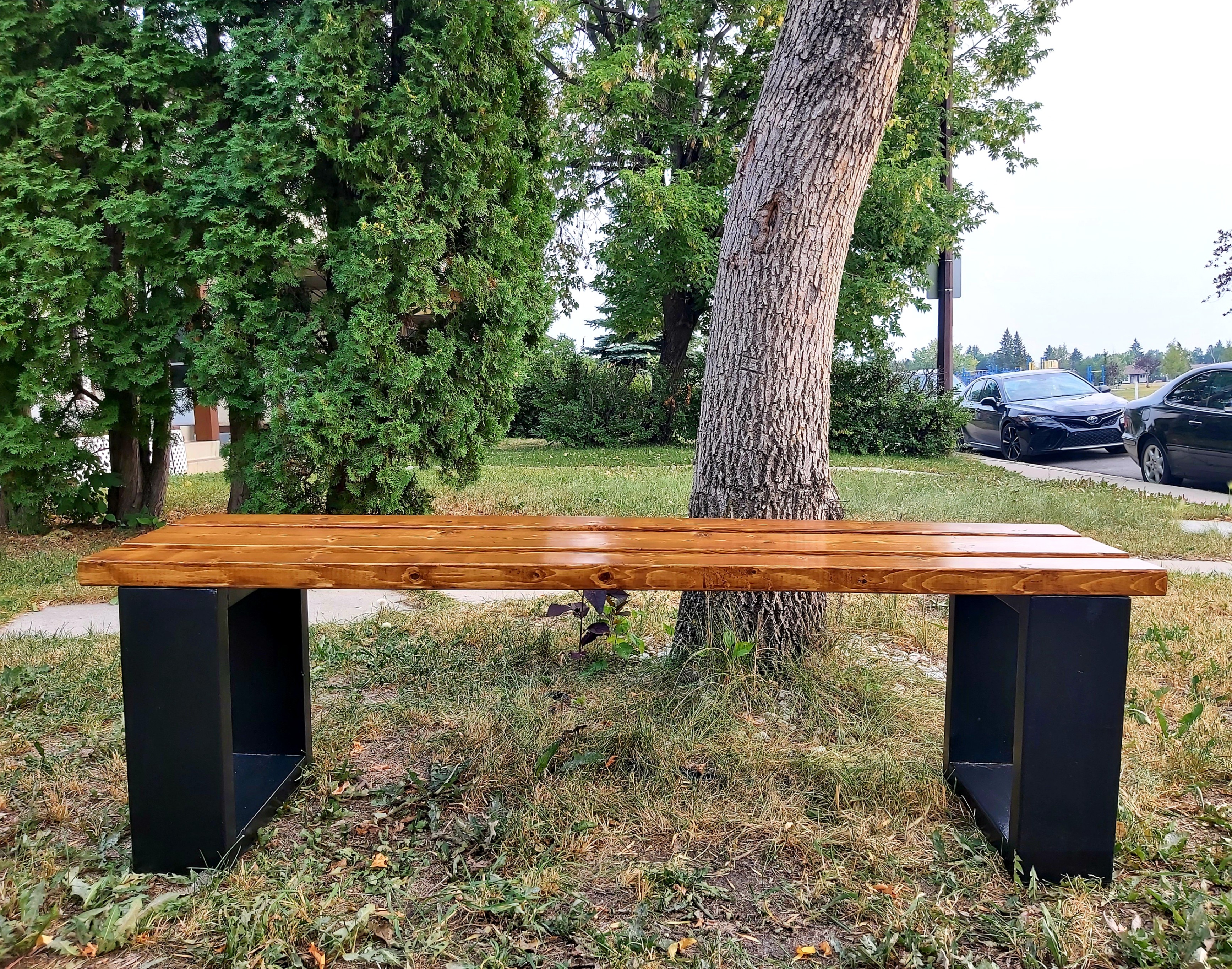 Outdoor Wooden Bench, 50" (ONE LEFT!)